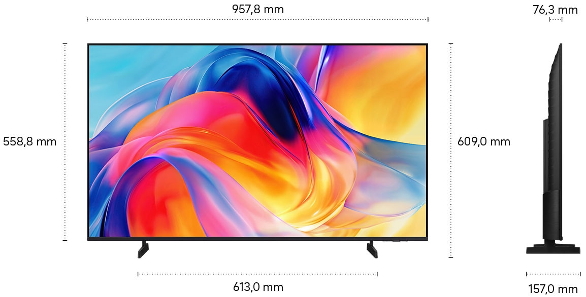 Samsung Mini-LED-Fernseher »GU43M70HAU« 108 cm/43 ″ Smart-TV Mini-LED HDR, Pure Spectrum Color, Dynamik Sound Pack, bis 144Hz