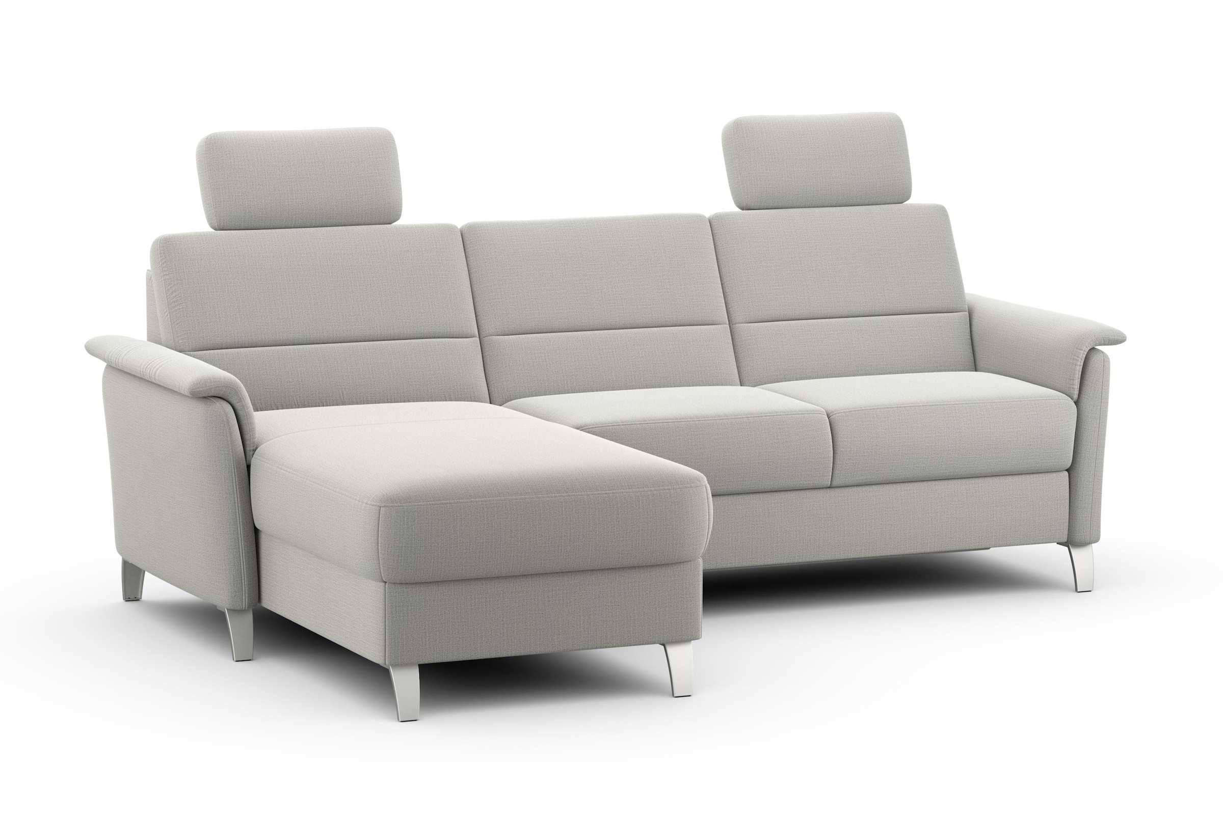 sit&more Ecksofa »Palmera L-Form«, Federkern, wahlweise mit Bettfunktion und mit/ohne Stauraum