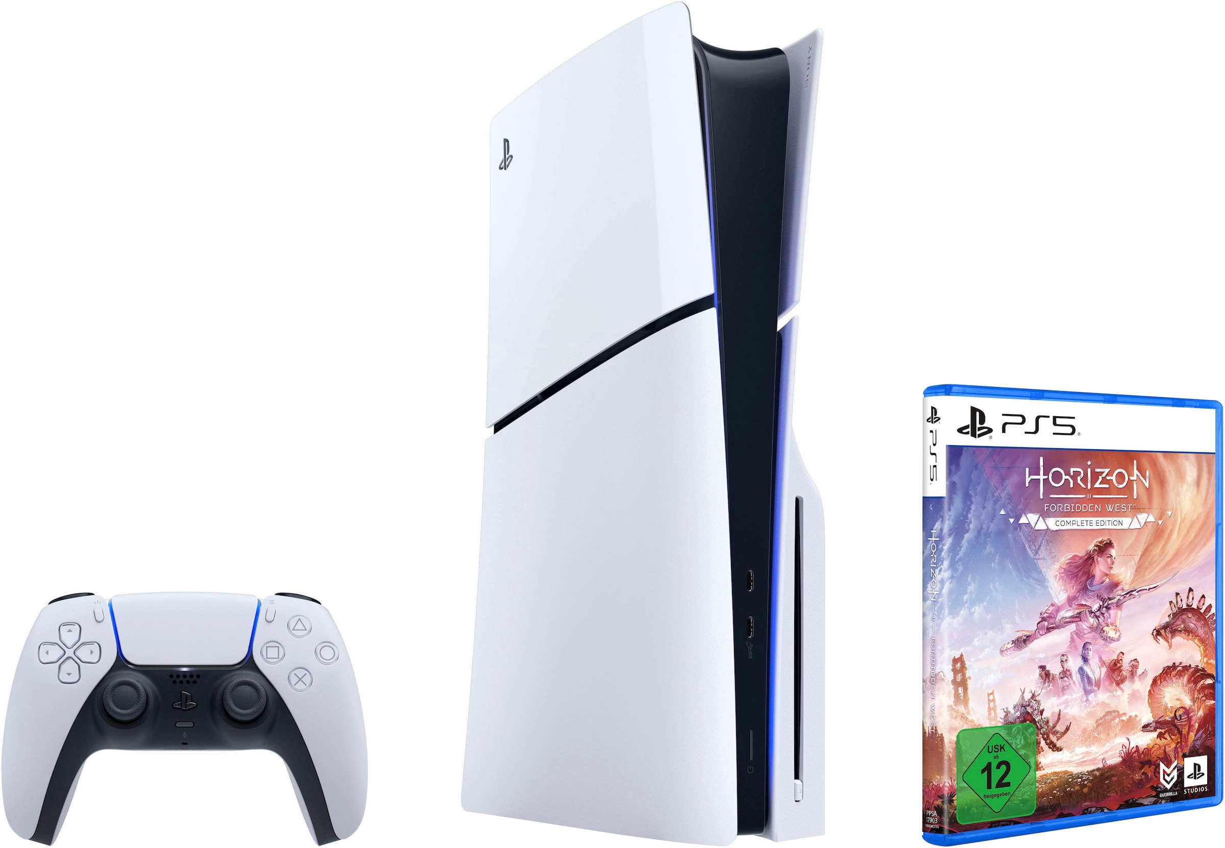 Spielekonsole »PS5 Disk (Slim) + Horizon Forbidden West Complete Edition«