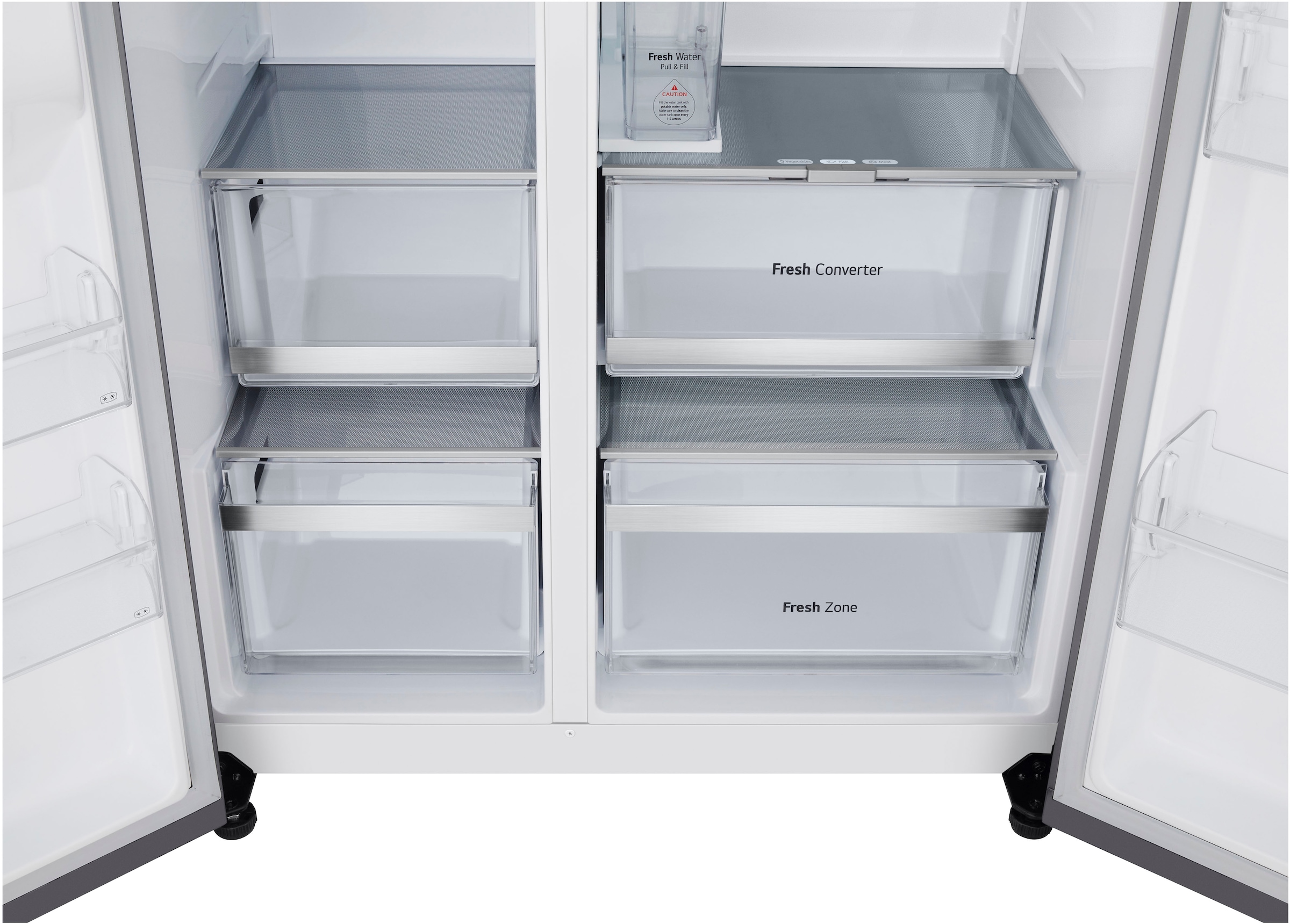 LG Side-by-Side L-Serie »GSLE81PYBD« 179 cm hoch 91,3 cm breit