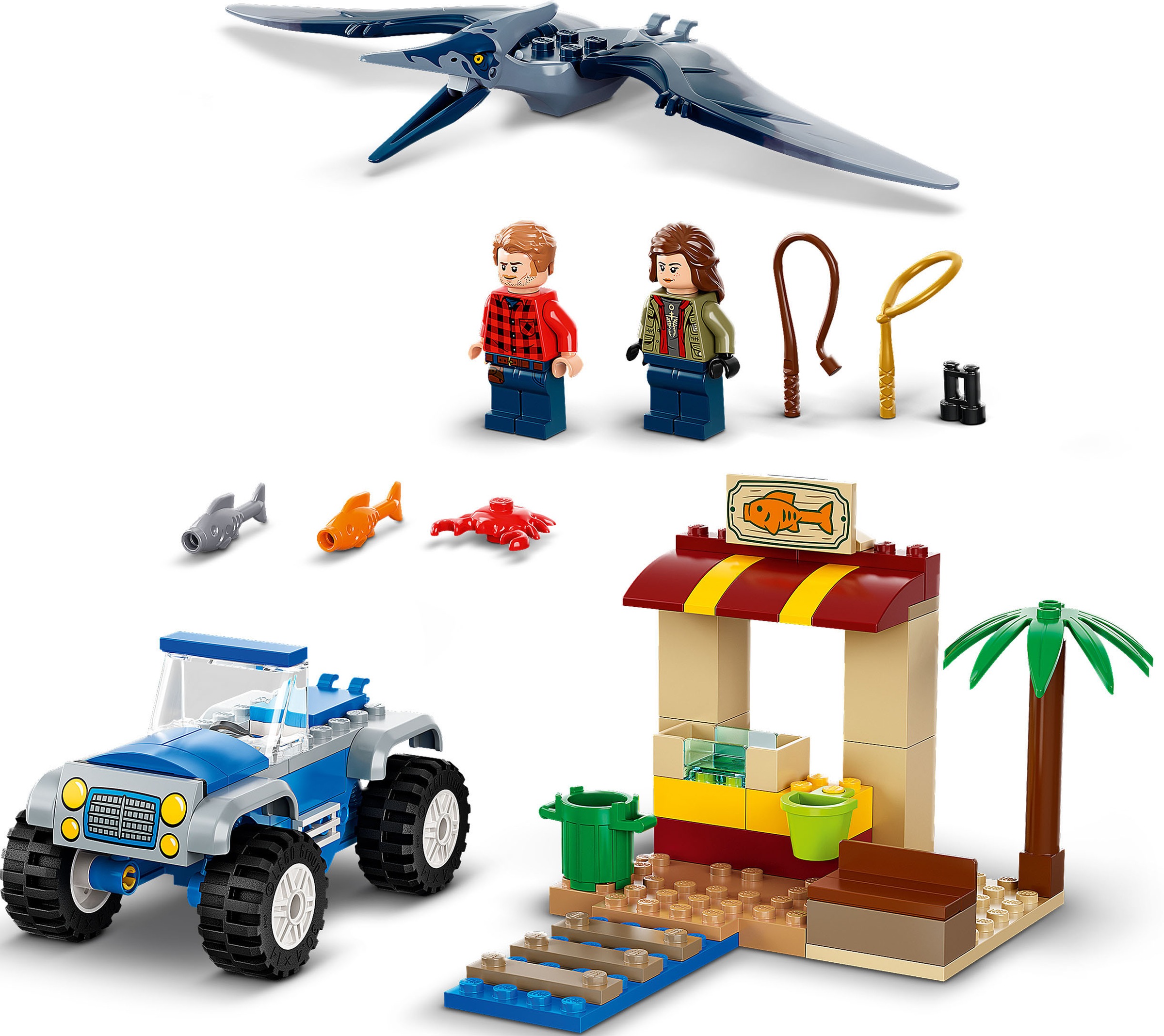 LEGO® Konstruktionsspielsteine »Pteranodon-Jagd (76943), LEGO® Jurassic World«, (94 St.), Made in Europe