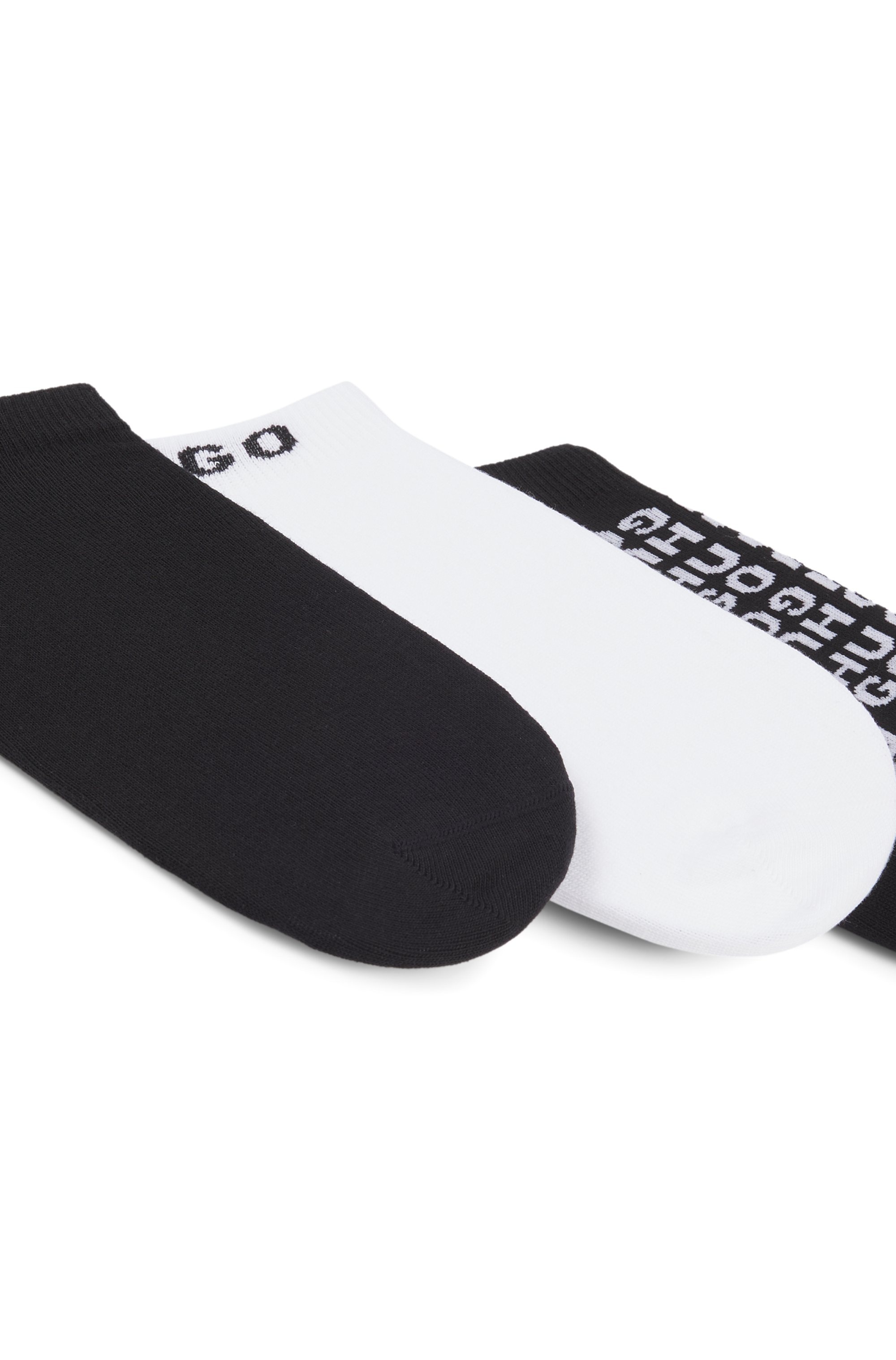 HUGO Underwear Socken »3P AS AO LOGO CC«, (Packung, 3 Paar, 3er Pack), mit kontrastfarbenen Logoschriftzug