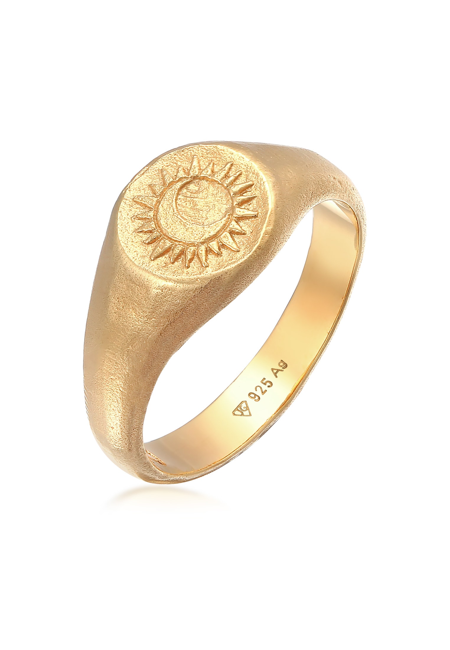 Siegelring »Ring Siegelring - Sacred Sun 925 Silber«