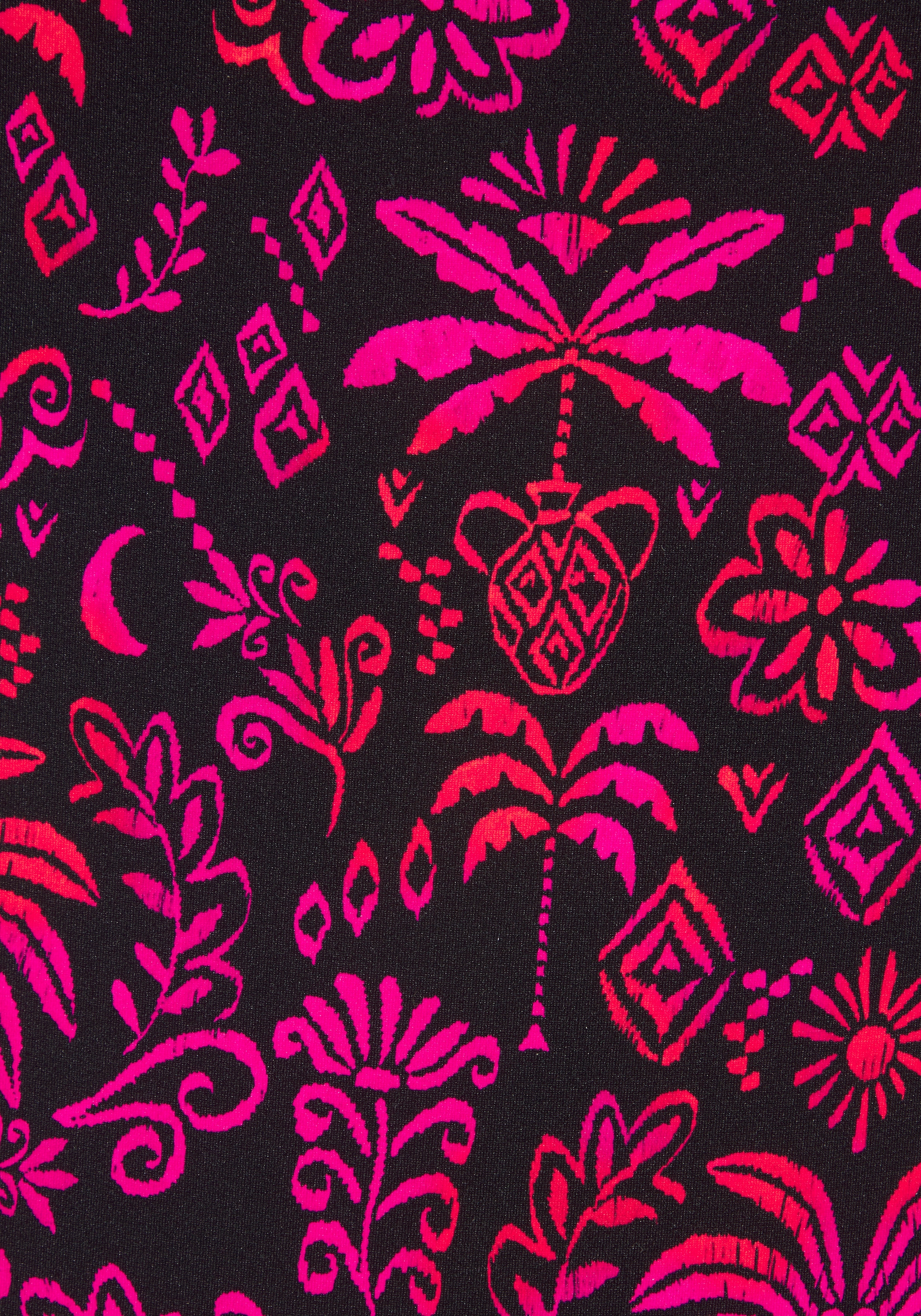 Buffalo Badeanzug »Paloma« im trendigen Palmenmotiv mit kontrastfarbenen Details