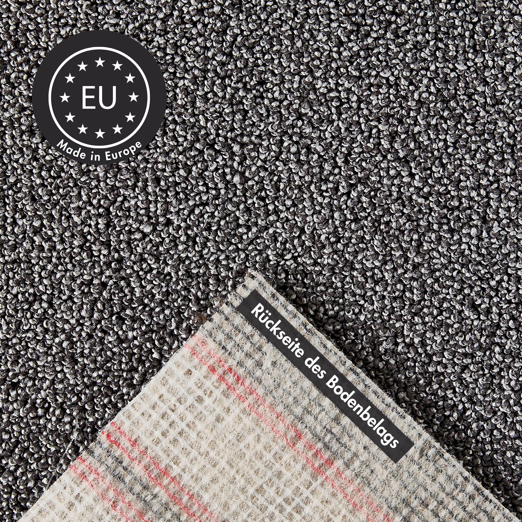 Andiamo Teppichboden »Rubinoy, Schlinge, Made in Belgium«, rechteckig, 8,5 mm Höhe, Breite 400 cm oder 500 cm, Wohnzimmer, strapazierfähig & robust