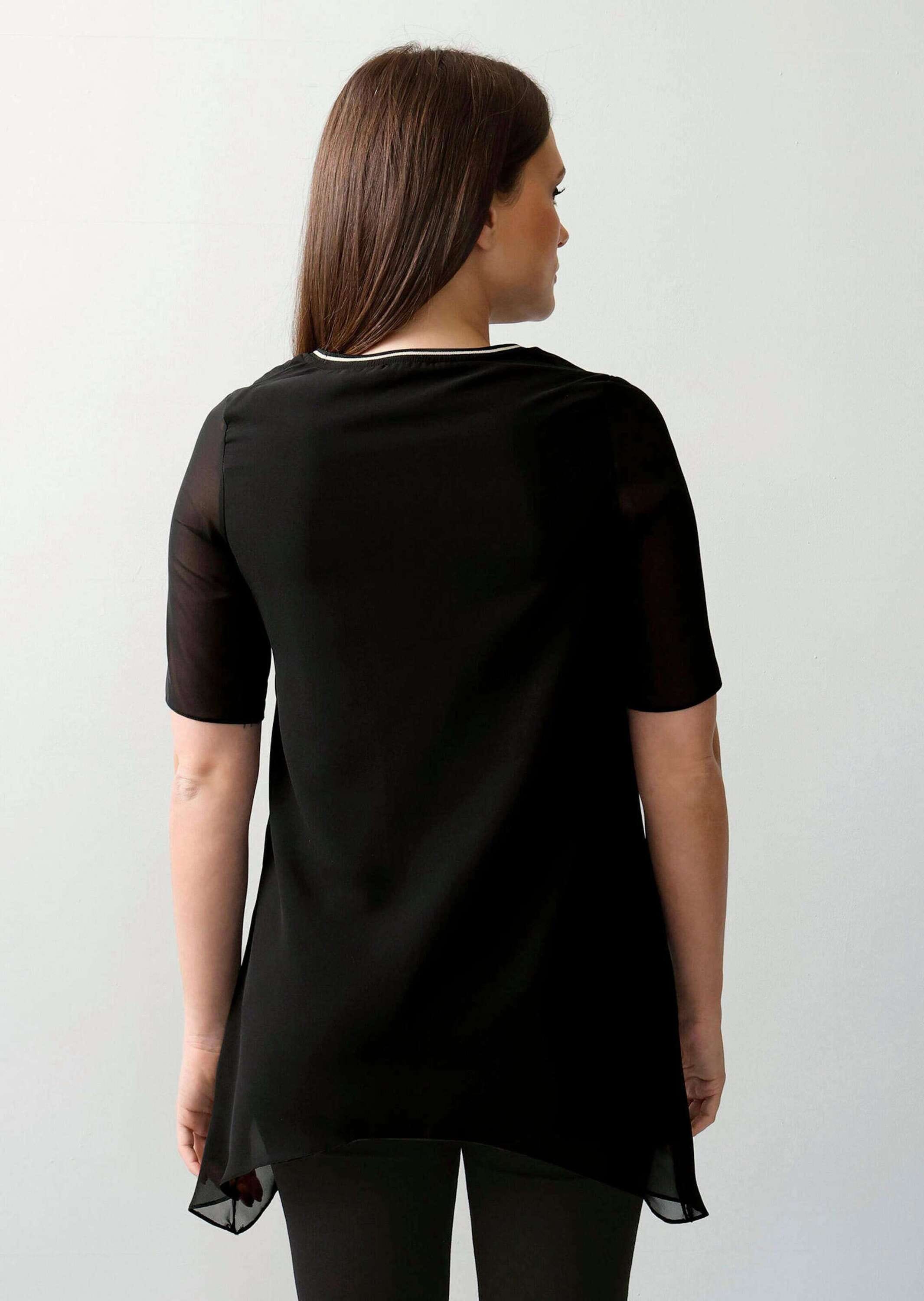 Alba Moda Kurzarmshirt »Longshirt Longshirt mit Zipfelsaum«