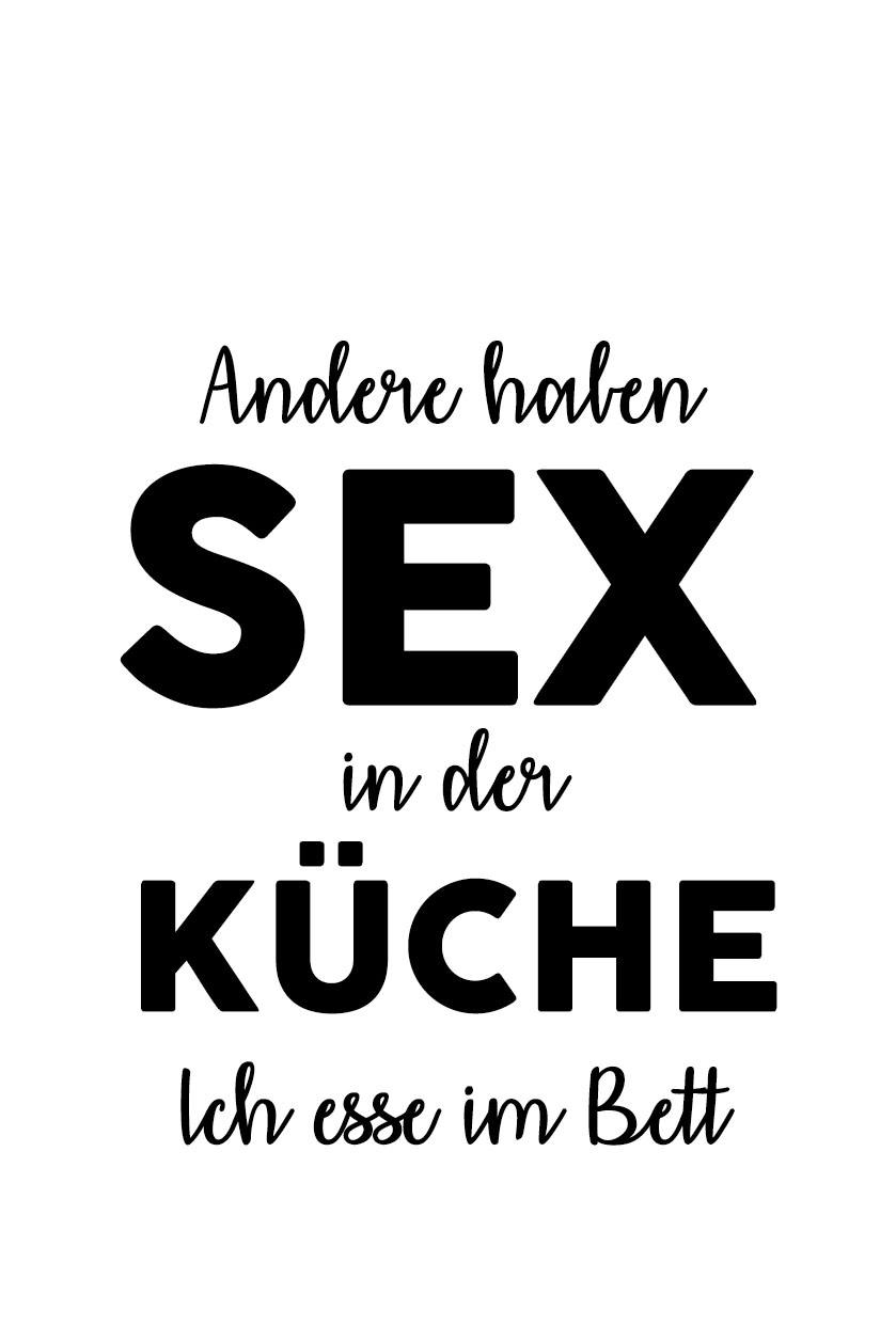 queence Wanddekoobjekt »Andere haben Sex in der ...«, Schriftzug auf  Stahlblech bestellen online bei OTTO
