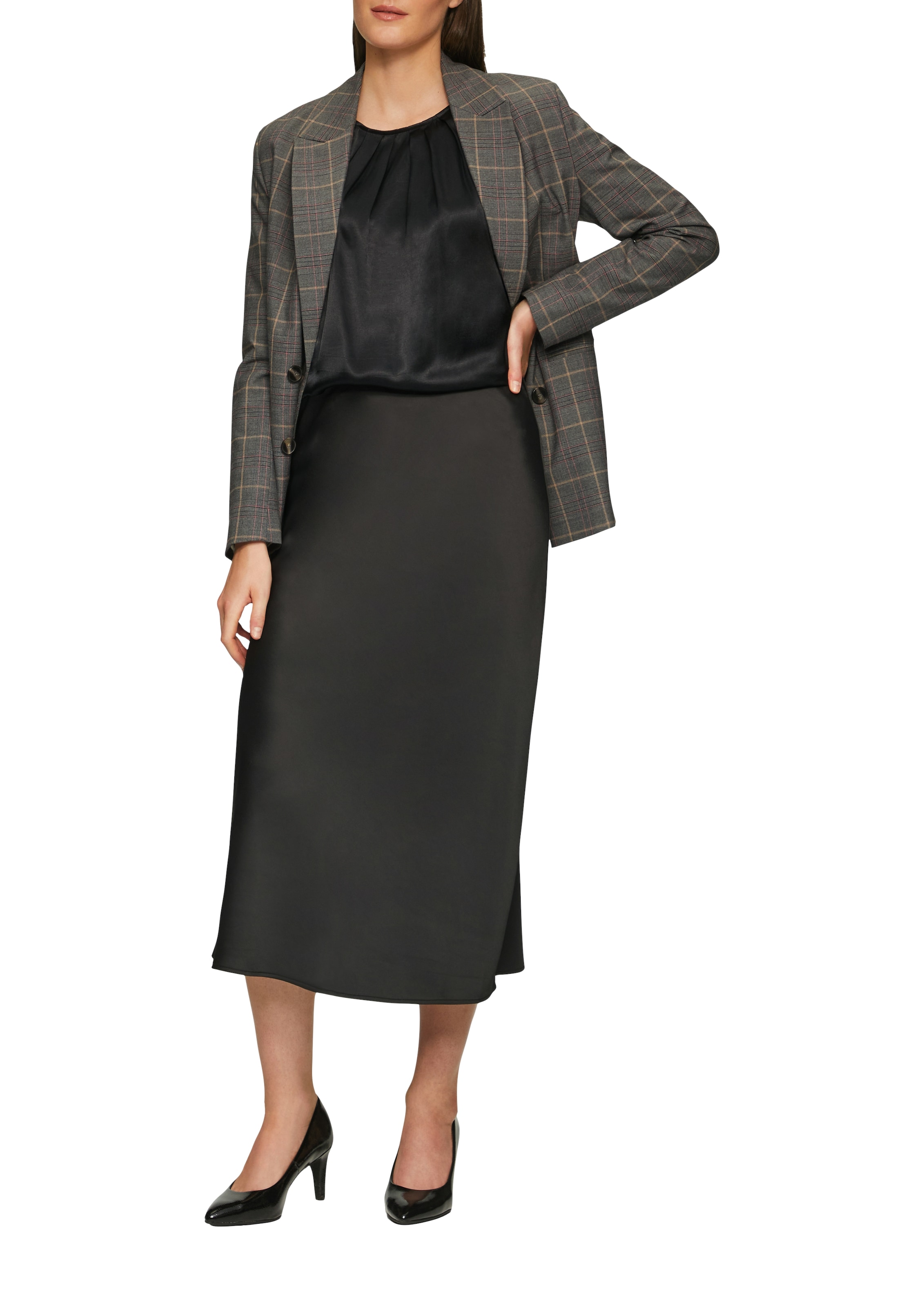 s.Oliver BLACK LABEL Langarmshirt, mit U-Boot Ausschnitt