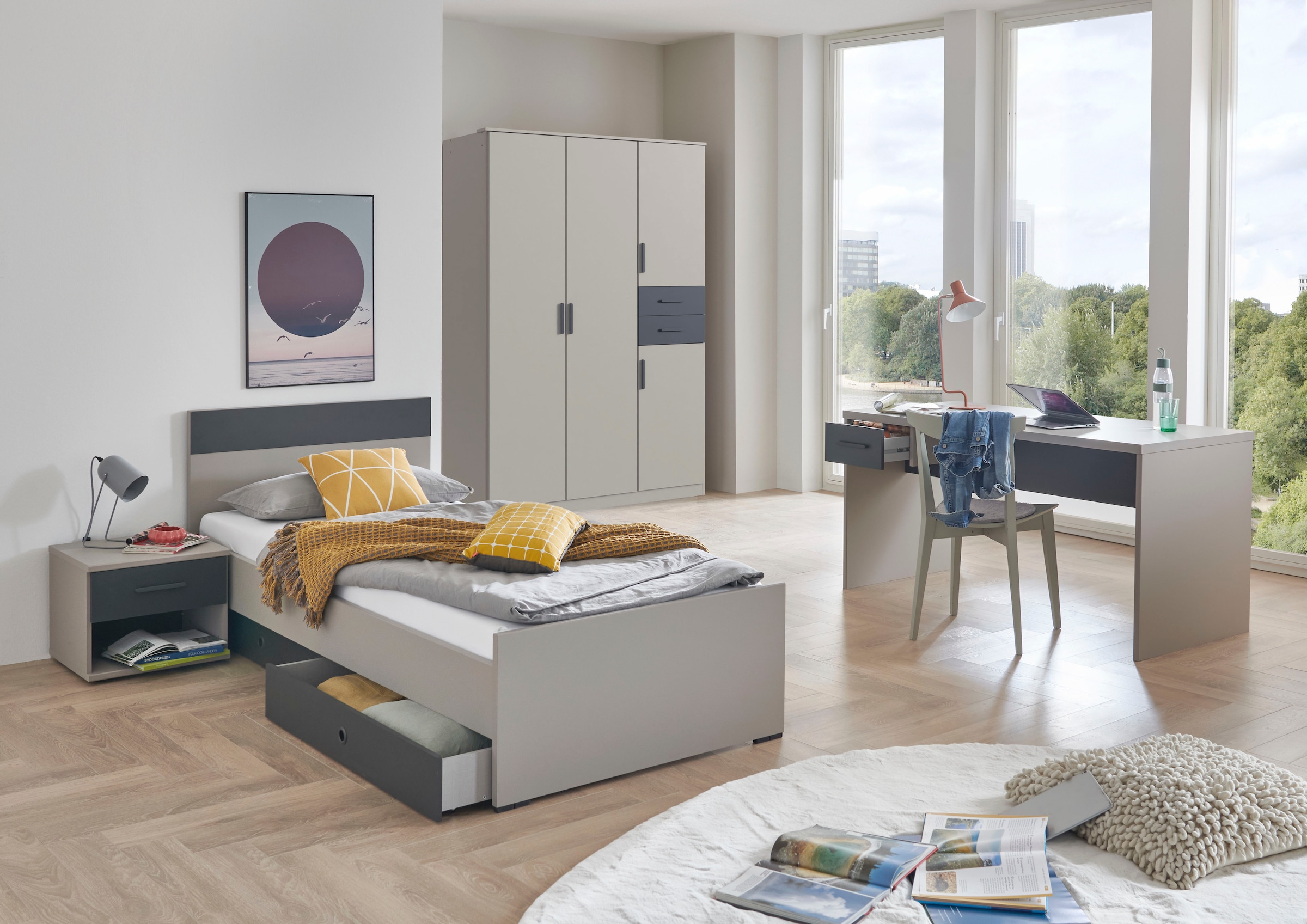 Wimex Nachtkommode »Bahamas inkl. Schublade in Absatzdekor, Breite: 46cm, Nachttisch«