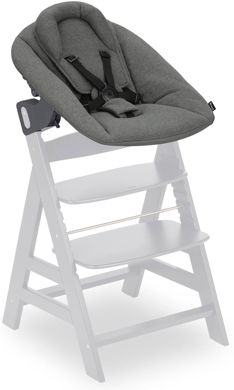 Hauck Babywippe »Alpha Bouncer Premium, Dark Grey«, bis 9 kg, für Neugeborene mit Wippgestell, für Hochstuhl Alpha+ und Beta+