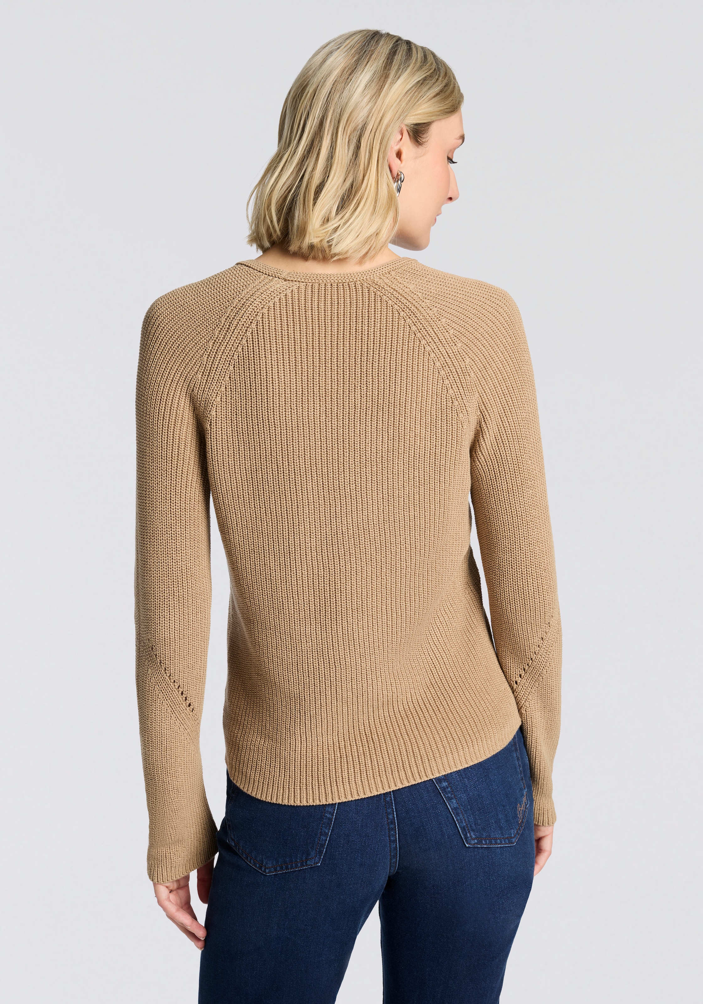 BOSS ORANGE Strickpullover »Fardella Premium Damenmode« mit Ajouré-Details