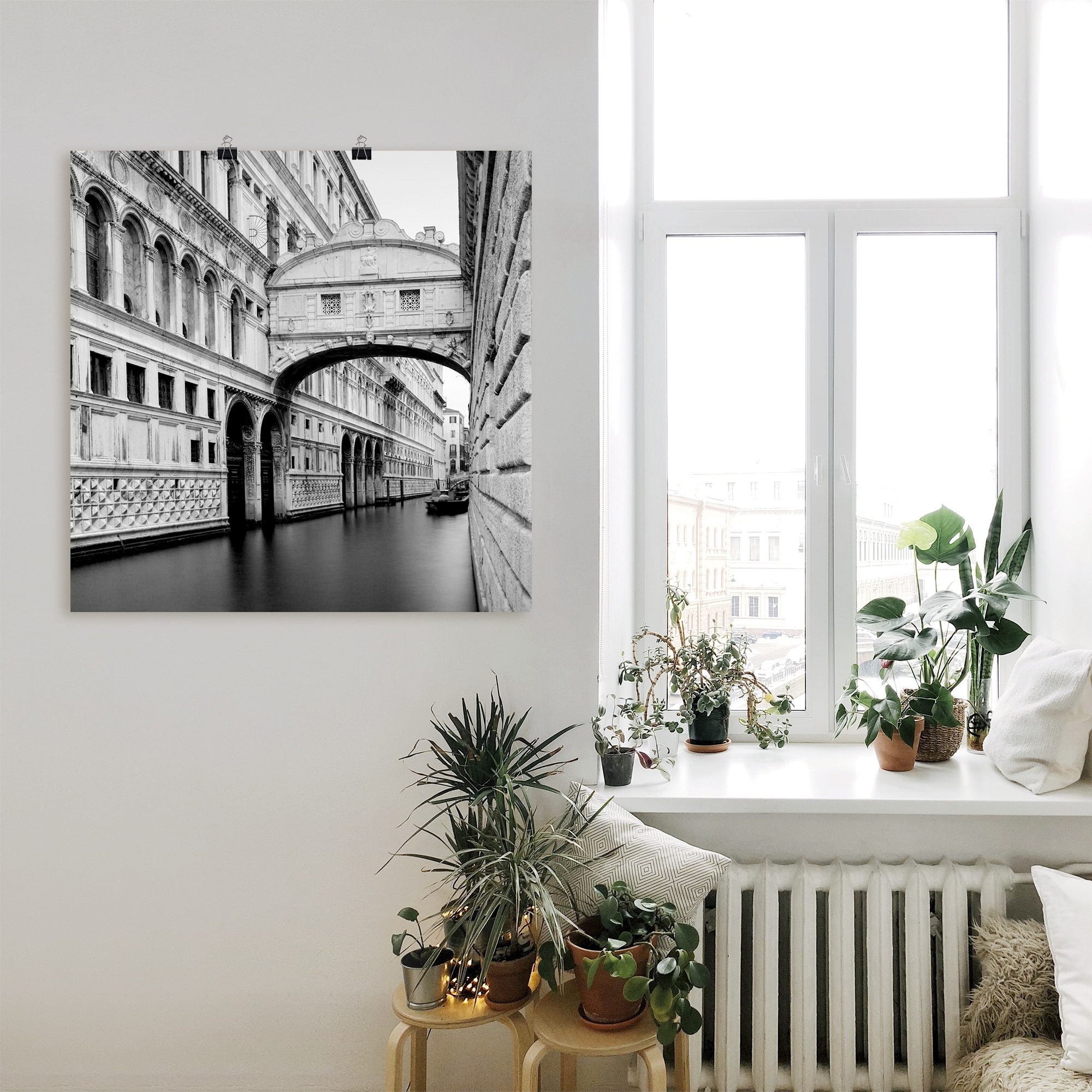 Artland Poster »Seufzerbrücke«, Italien, (1 St.), als Alubild, Leinwandbild, Wandaufkleber oder Poster in versch. Größen