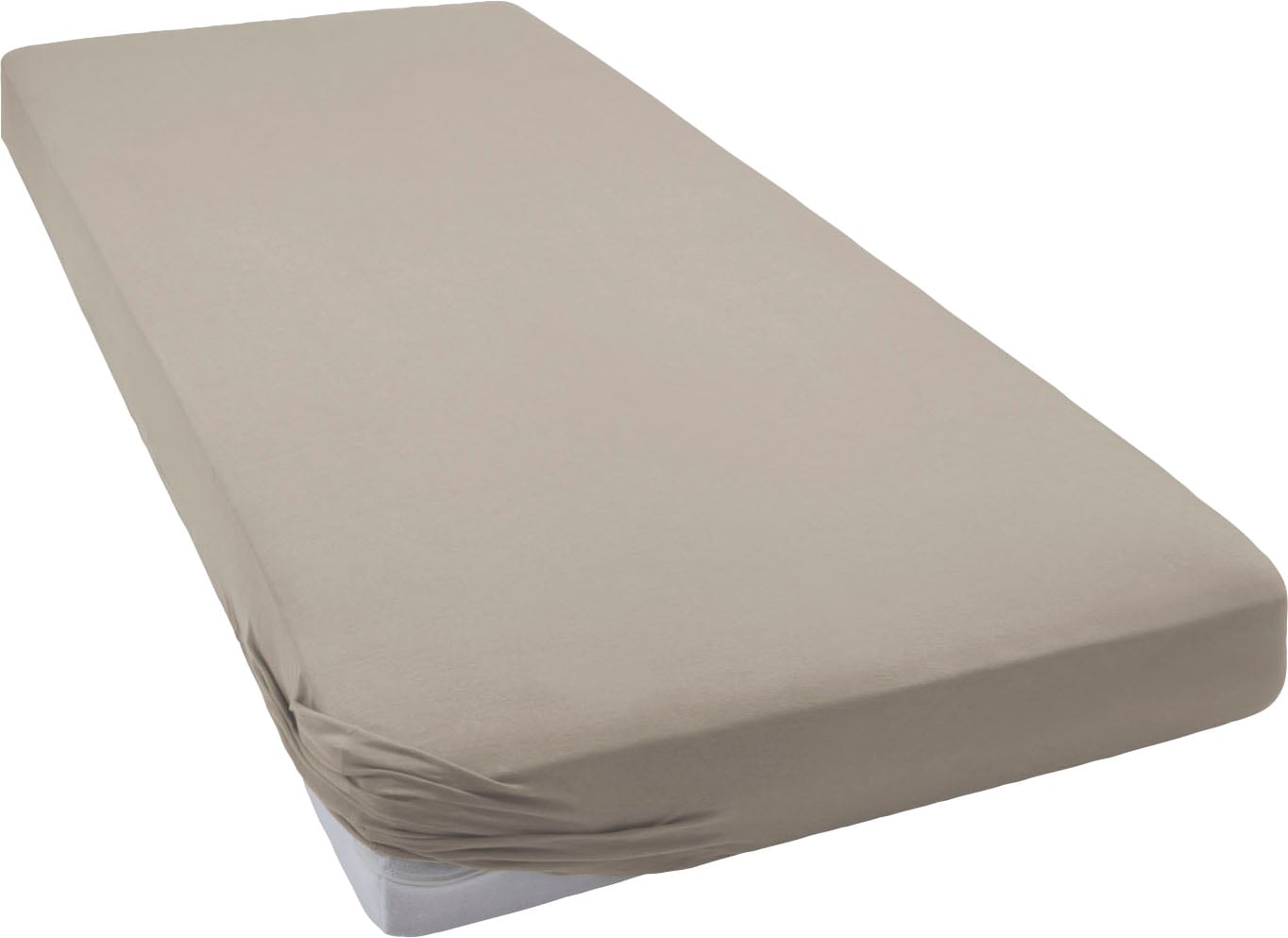 Bellana Spannbettlaken »Melone in Gr. 70x140 in grau, Größe 140x200 150x200 160x200 25