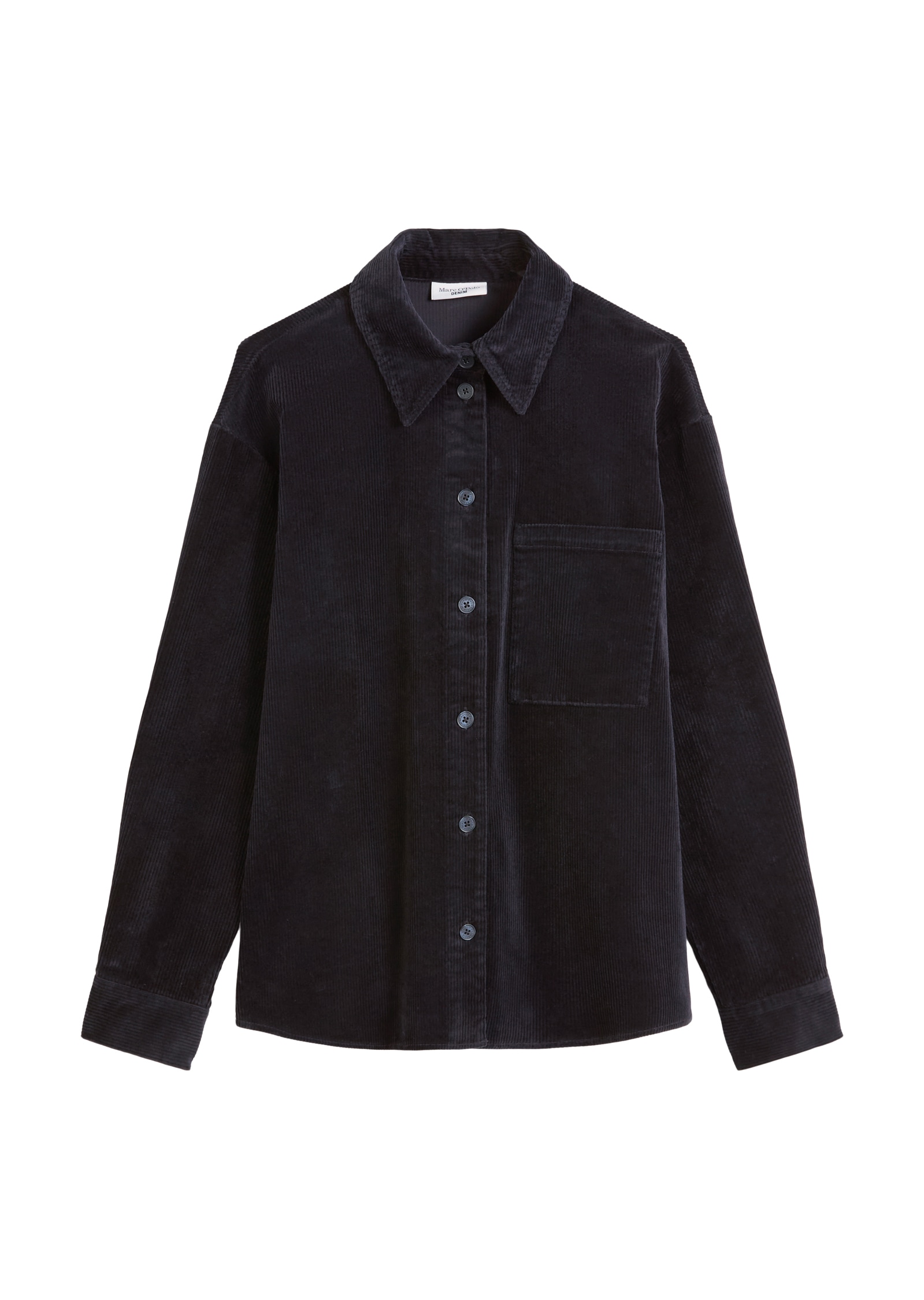Marc O'Polo DENIM Hemdbluse, aus mittelschwerem Cord-Stretch, relaxed fit