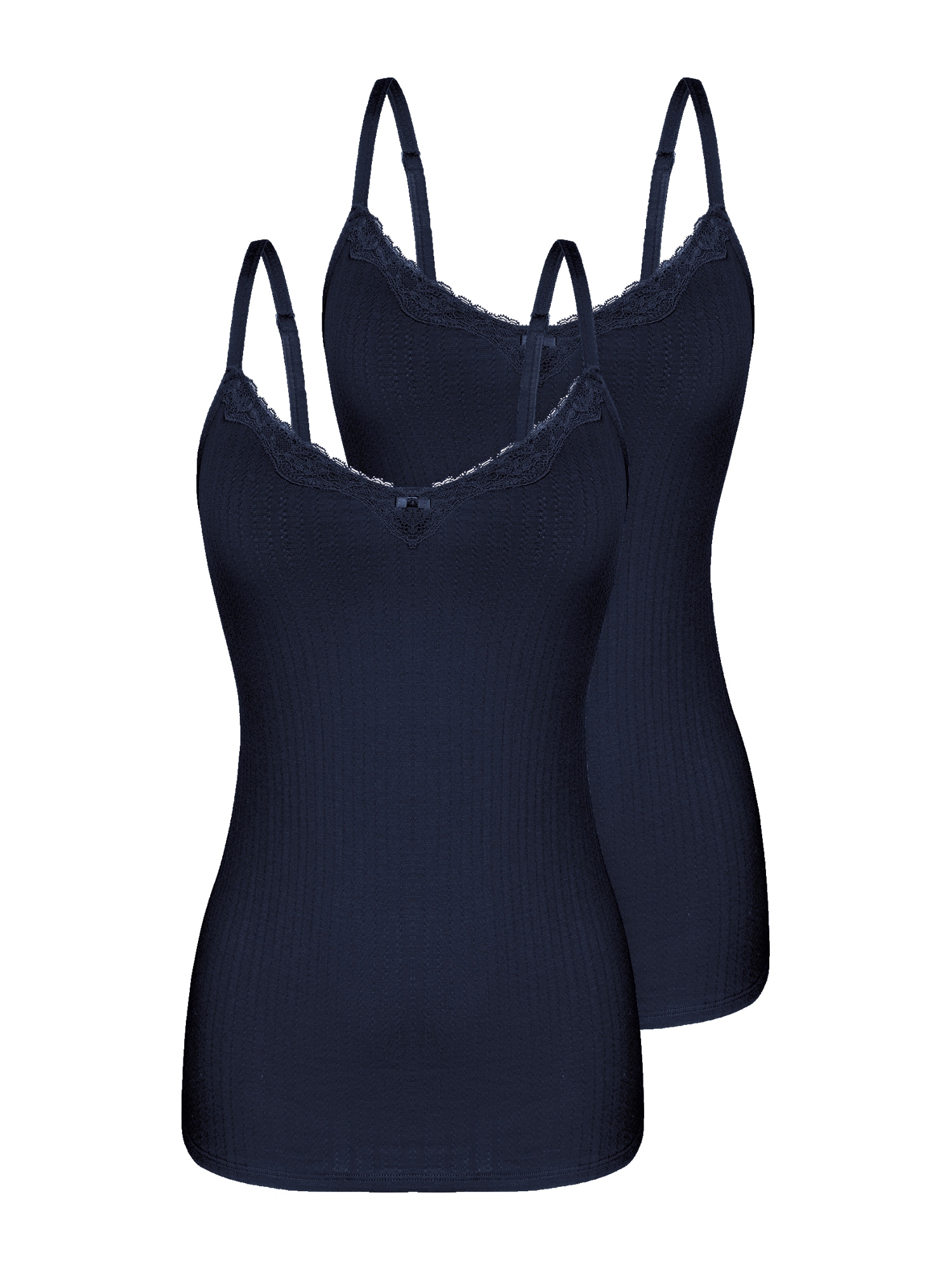 Sassa Unterhemd »2er Pack Top Bamboo Jacquard«