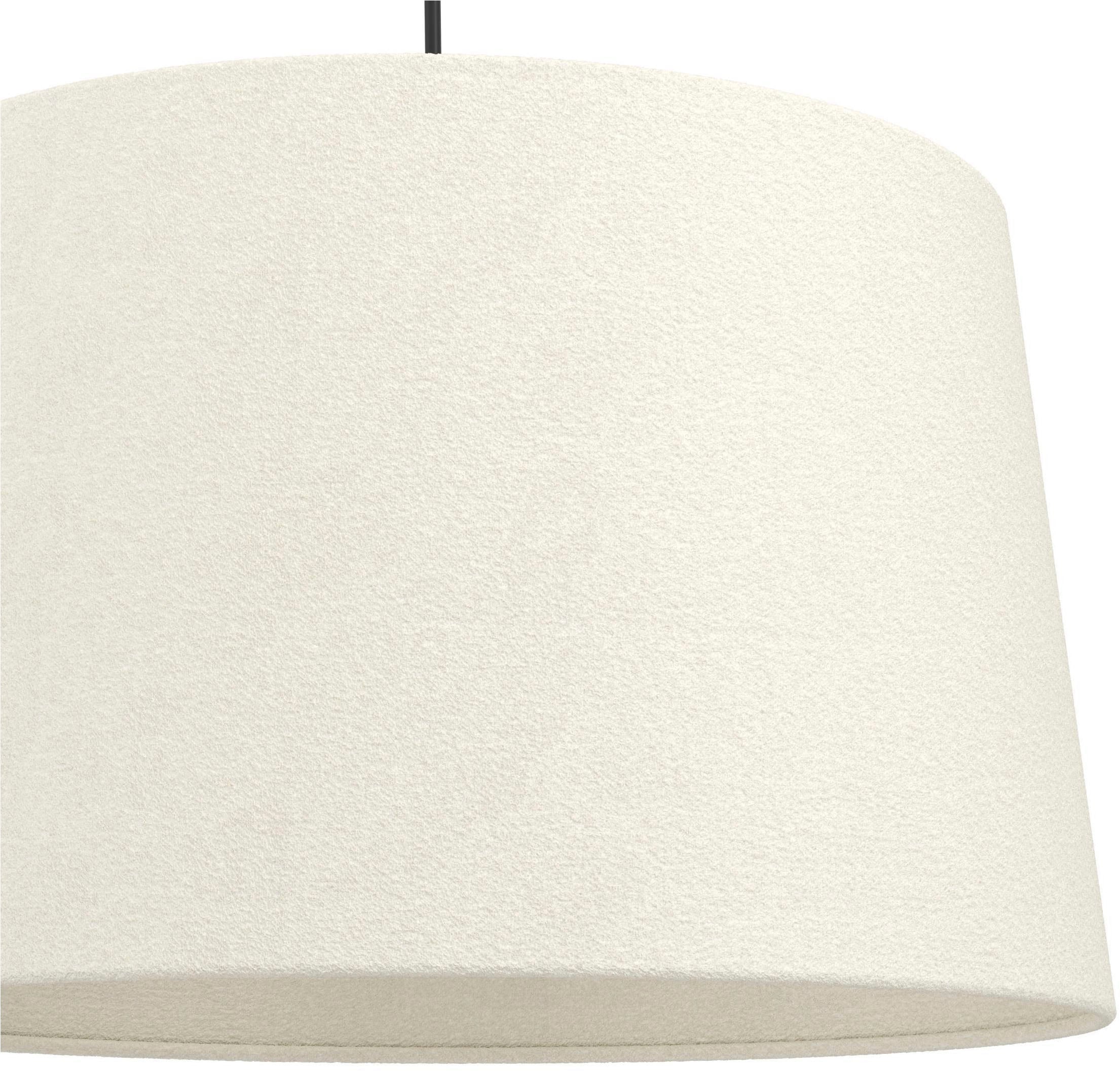 EGLO Hängeleuchte »Febres Hängelampe, Pendelleuchte über Esstisch, Metall und Textil, E27« E27 1 Stk. Hängeleuchte - H110 x Ø35 cm - schwarz - 1X60W exkl.