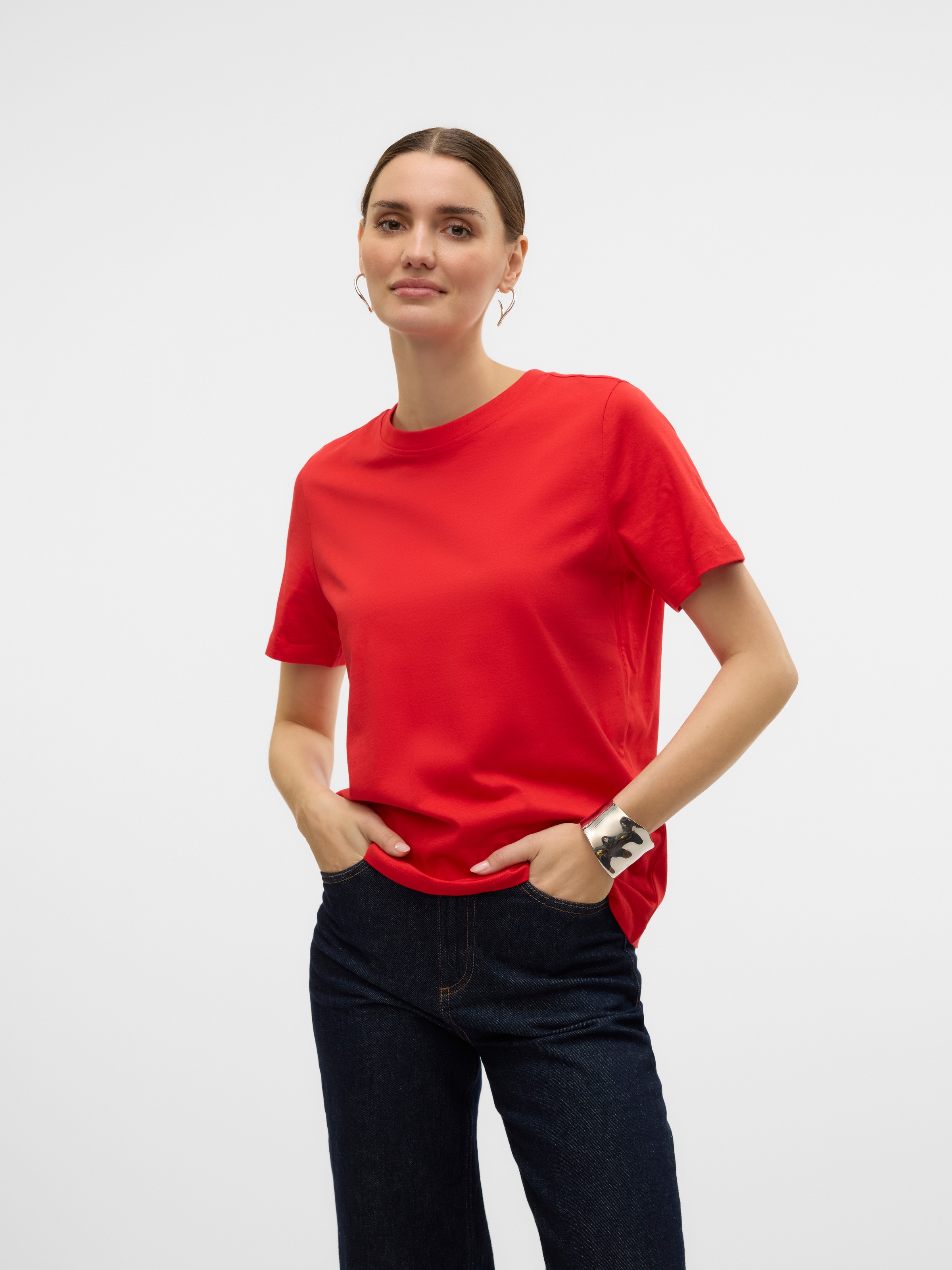 Vero Moda Kurzarmshirt »VMPAULINA SS T-SHIRT GA JRS NOOS«