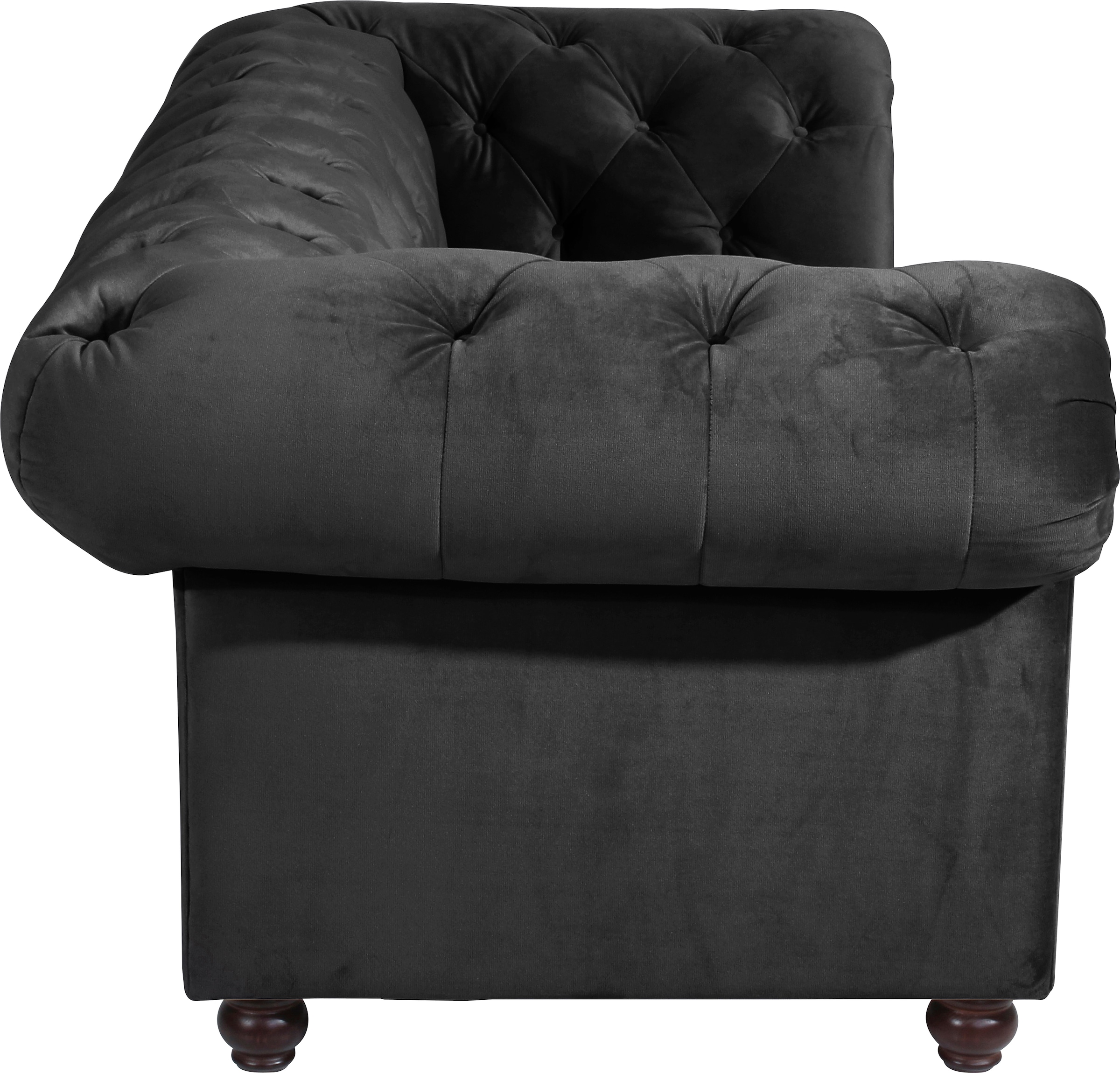 Max Winzer® Polstergarnitur »Old England Chesterfield, hochwertig und elegant«, (3 tlg.), mit edler Knopfheftung, 3-tlg.