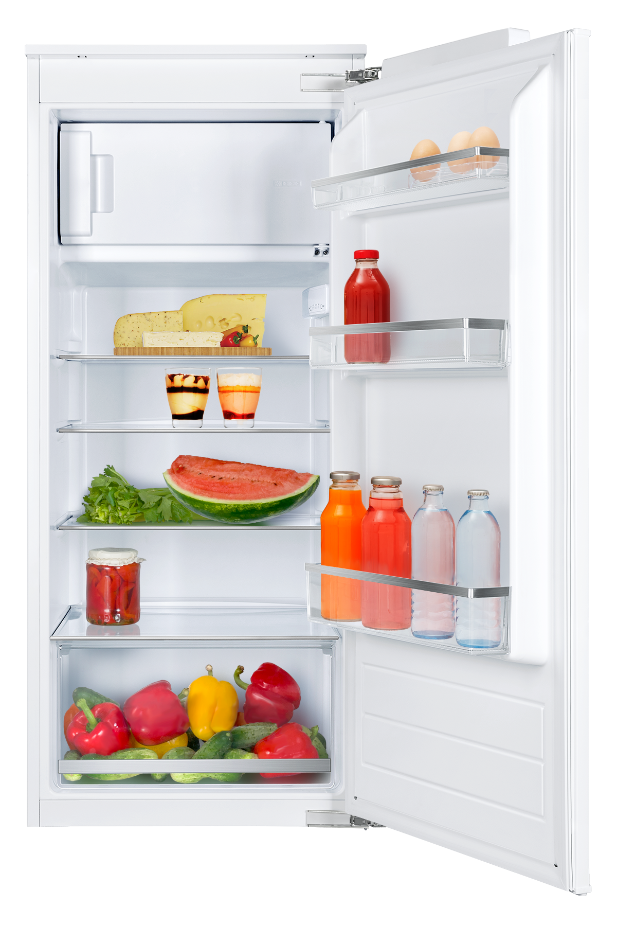 Amica Einbaukühlschrank »EKSX 362 231« 122,1 cm hoch 54 cm breit Inverter Kompressor in silberfarben