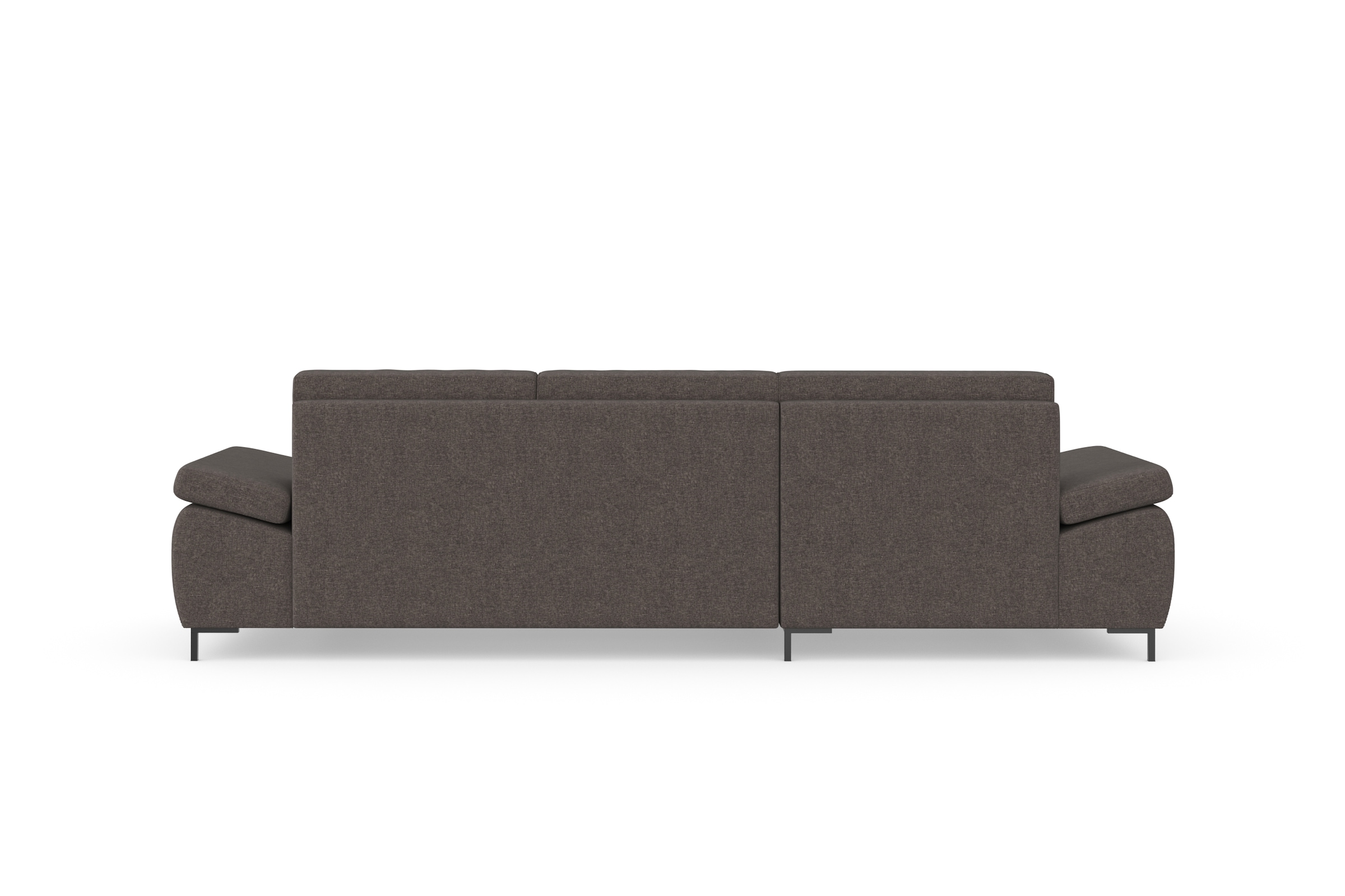 DOMO collection Ecksofa »Capelo, komfortabel, klare Linien zeichnen dieses Design aus, L-Form« mit Armteilverstellung, wahlweise mit Bettfunktion, Federkern