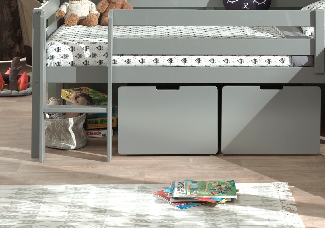 Vipack Container »auf Rollen (2-er Set), hochwertiger Holzwerkstoff lackiert, 2 Farben« das Innenmaß von ca.: B: 48,6xH: 29,3xT: 56,6cm bietet viel Stauraum,  universell und durch die Rollen flexibel in Räumen einsetzbar