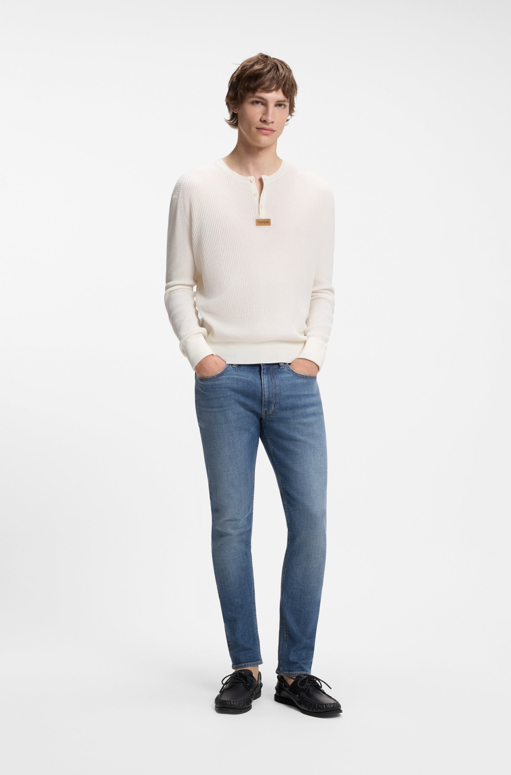HUGO 5-Pocket-Jeans »Zane« Extra-Slim Fit, Baumwoll-Stretch, stone washed