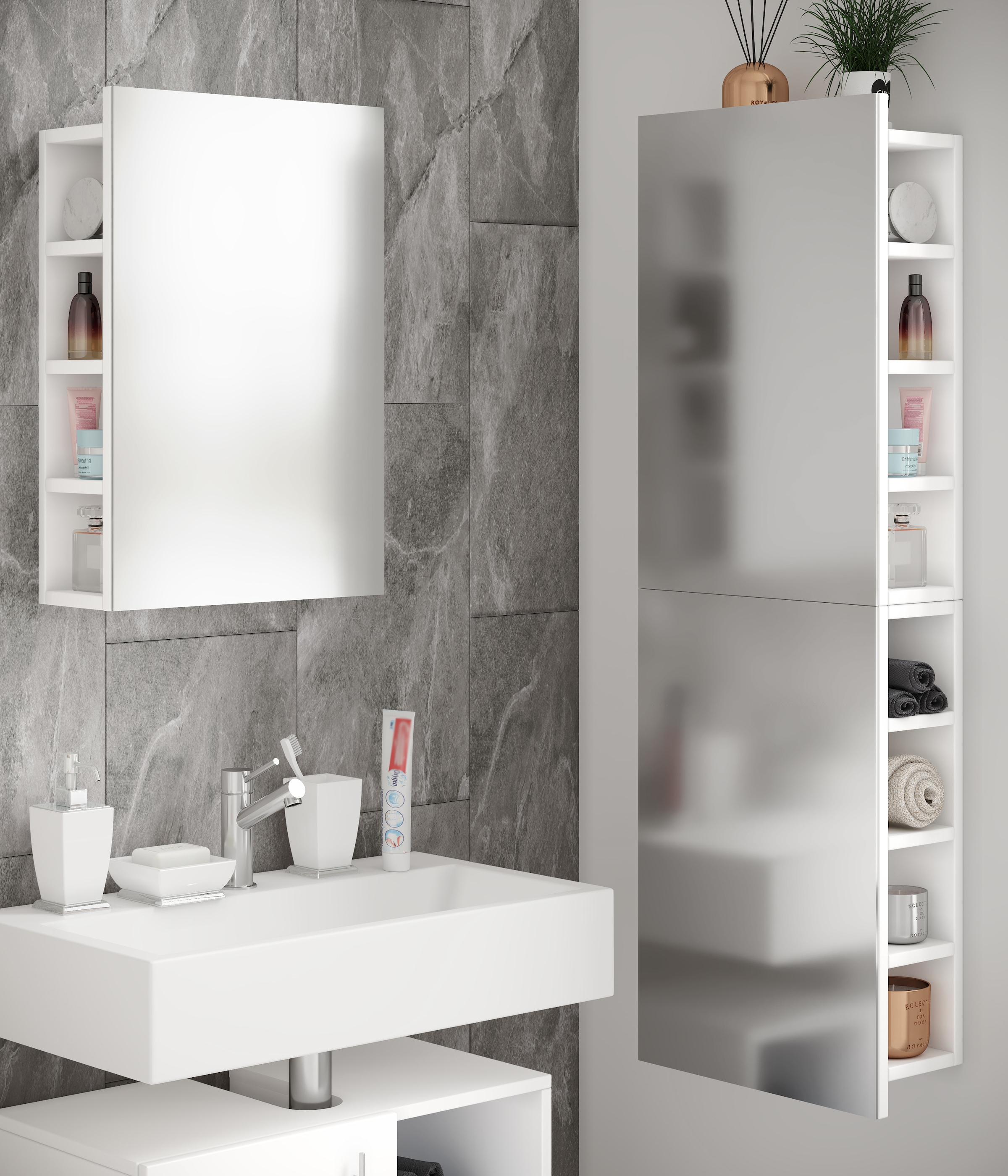 VCM Badspiegel »Badmöbel Spiegelschrank Spiegel Flandu XL«