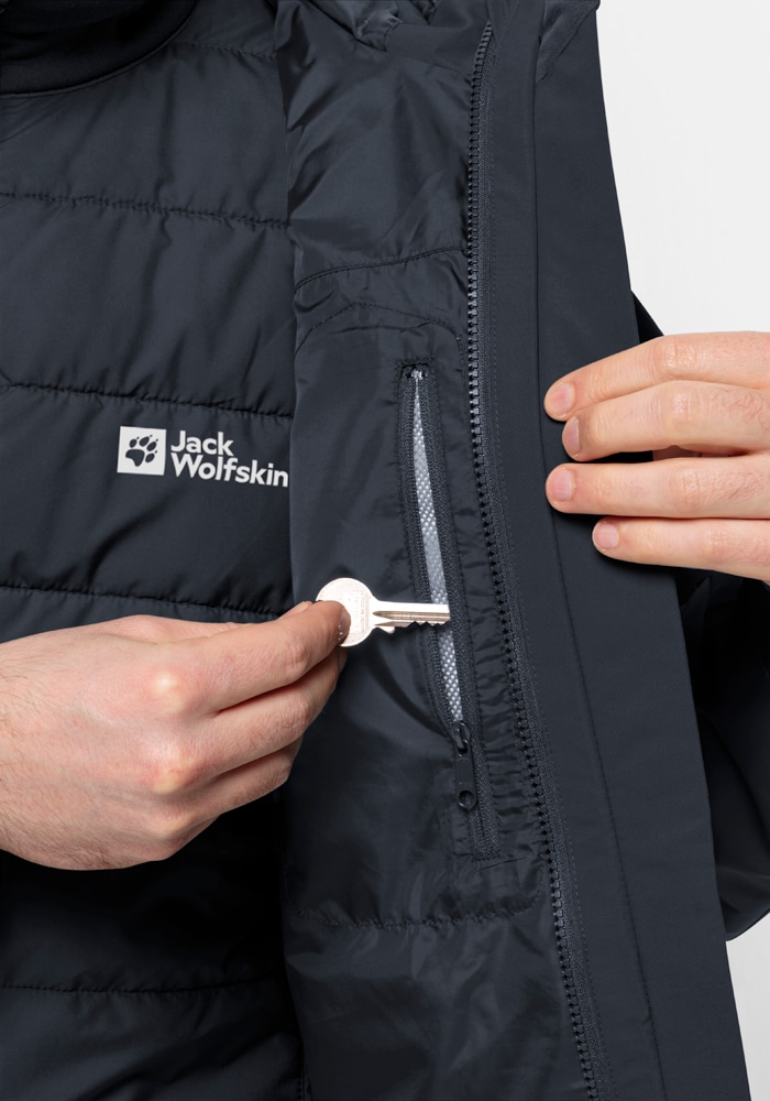 Jack Wolfskin 3-in-1-Funktionsjacke »GLAABACH 3IN1 JKT M«, mit Kapuze