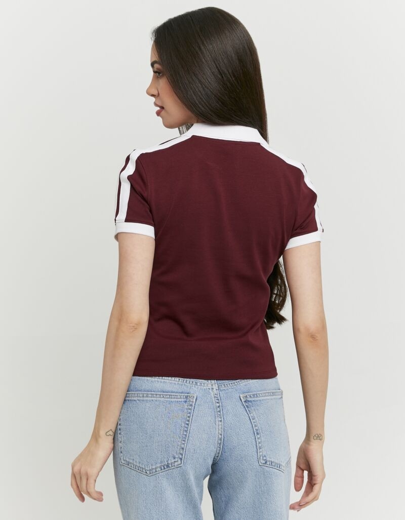 Tally Weijl Poloshirt »STSCOMITSKI« Baumwollmischung, Poloshirt, verkürzt geschnitten