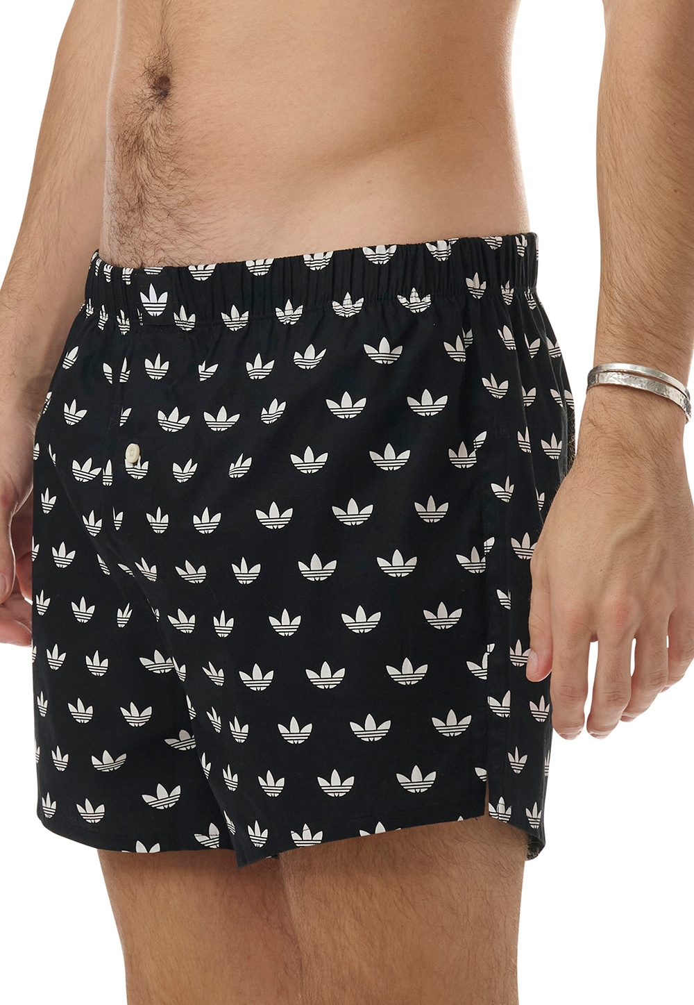 adidas Originals Boxershorts, (2er-Pack), mit auffälligem Allover-Logo-Muster