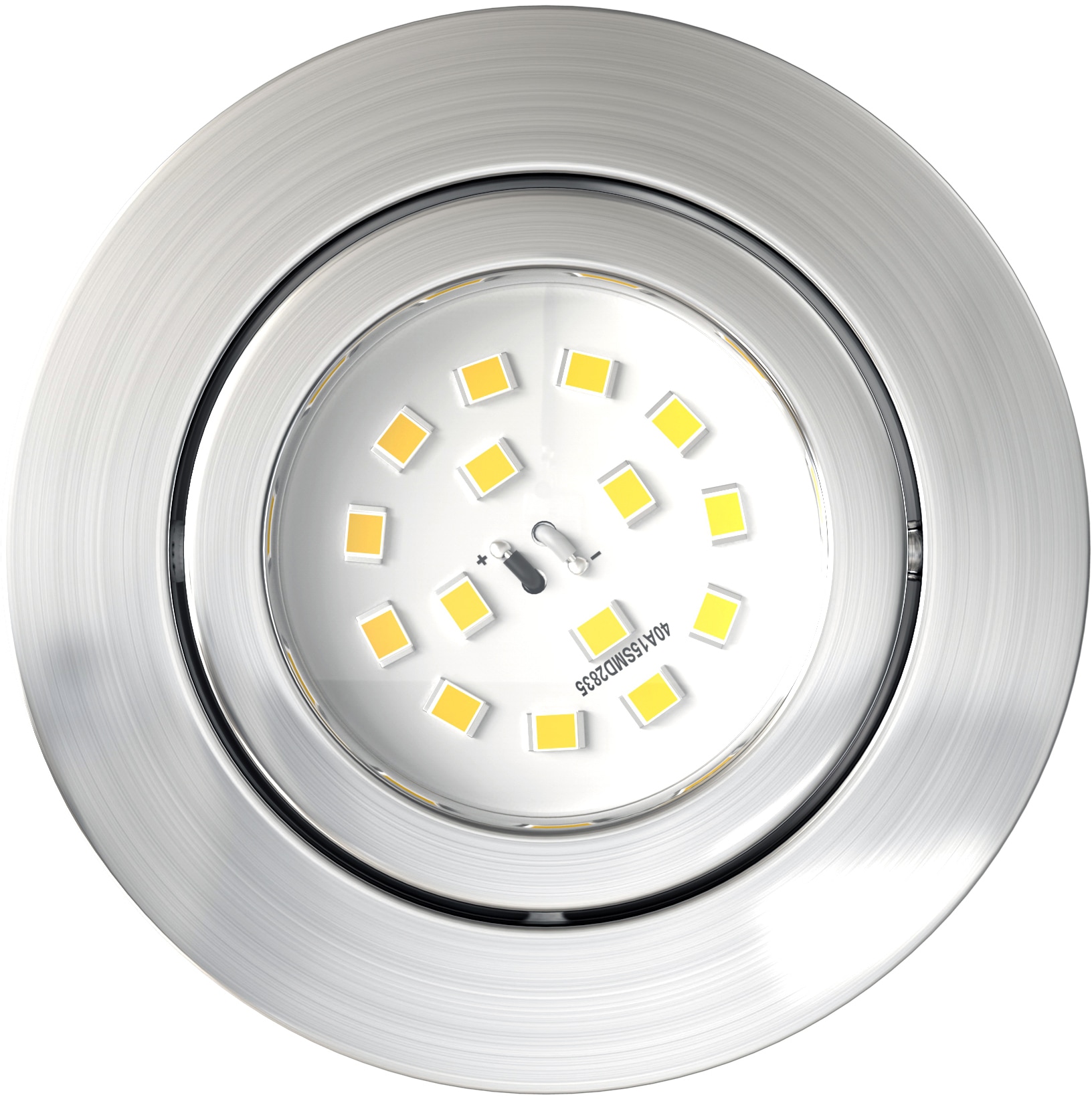 B.K.Licht LED Einbauleuchte »5er Set Einbaustrahler, Dimmbare Deckenstrahler, flache Spots«, 5 flammig, Leuchtmittel LED-Board | LED fest integriert, 3.000K, 470Lm, 5,5W, Kunststoff, 8,2 x 2,8 cm, Nickel