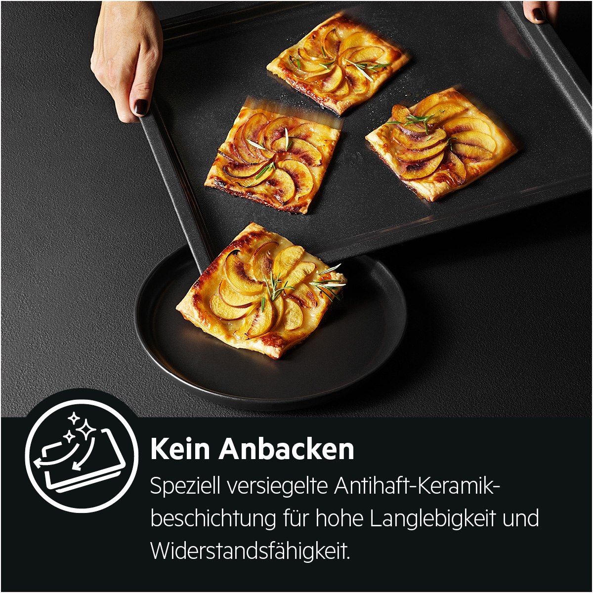 AEG Backblech »Easy2Clean Antihaft – Backblech A9OOAF11«, Metall, mit versiegelter Keramikbeschichtung
