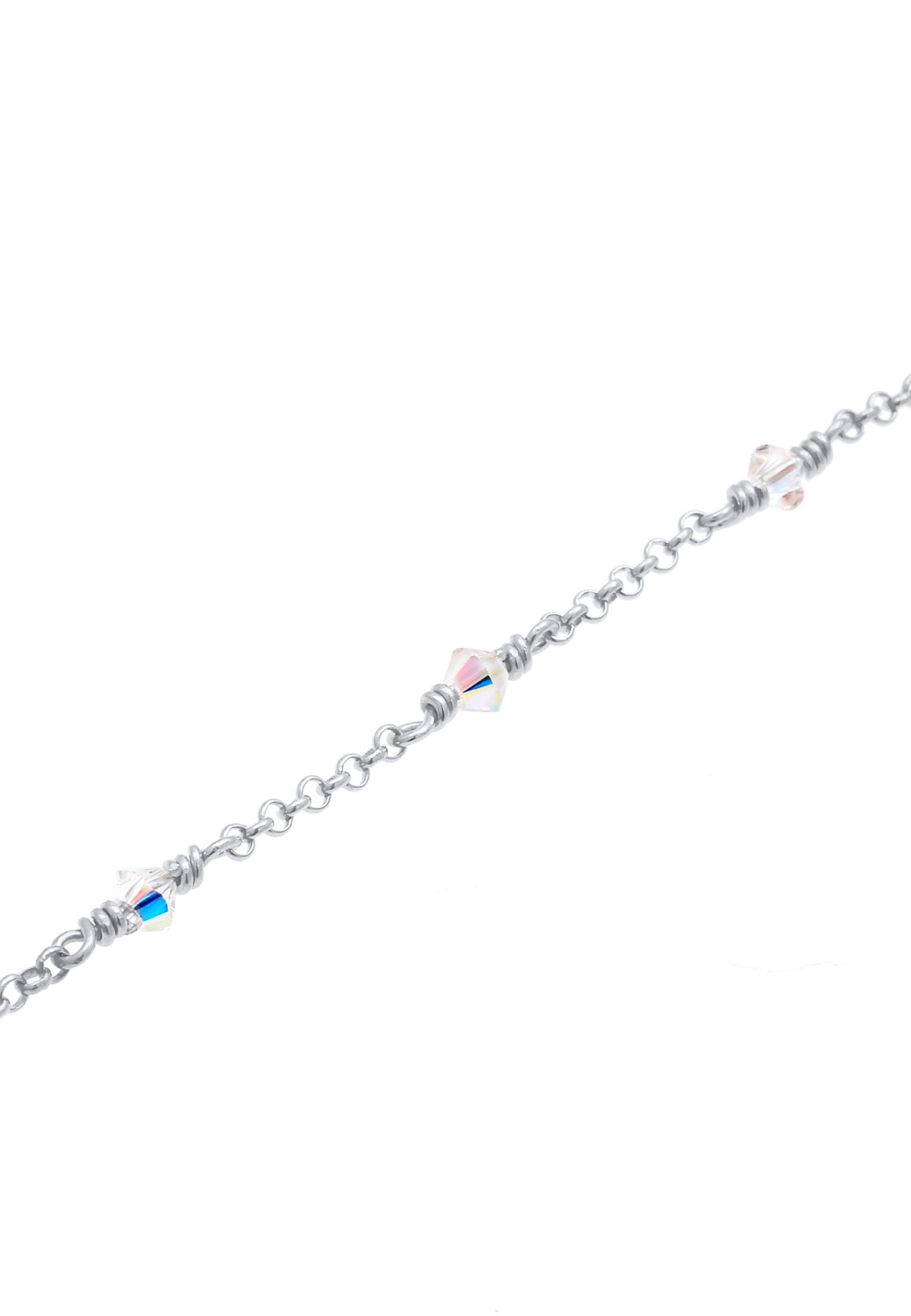 Elli Armkette »Armband Elegant Kristalle 925 Silber«