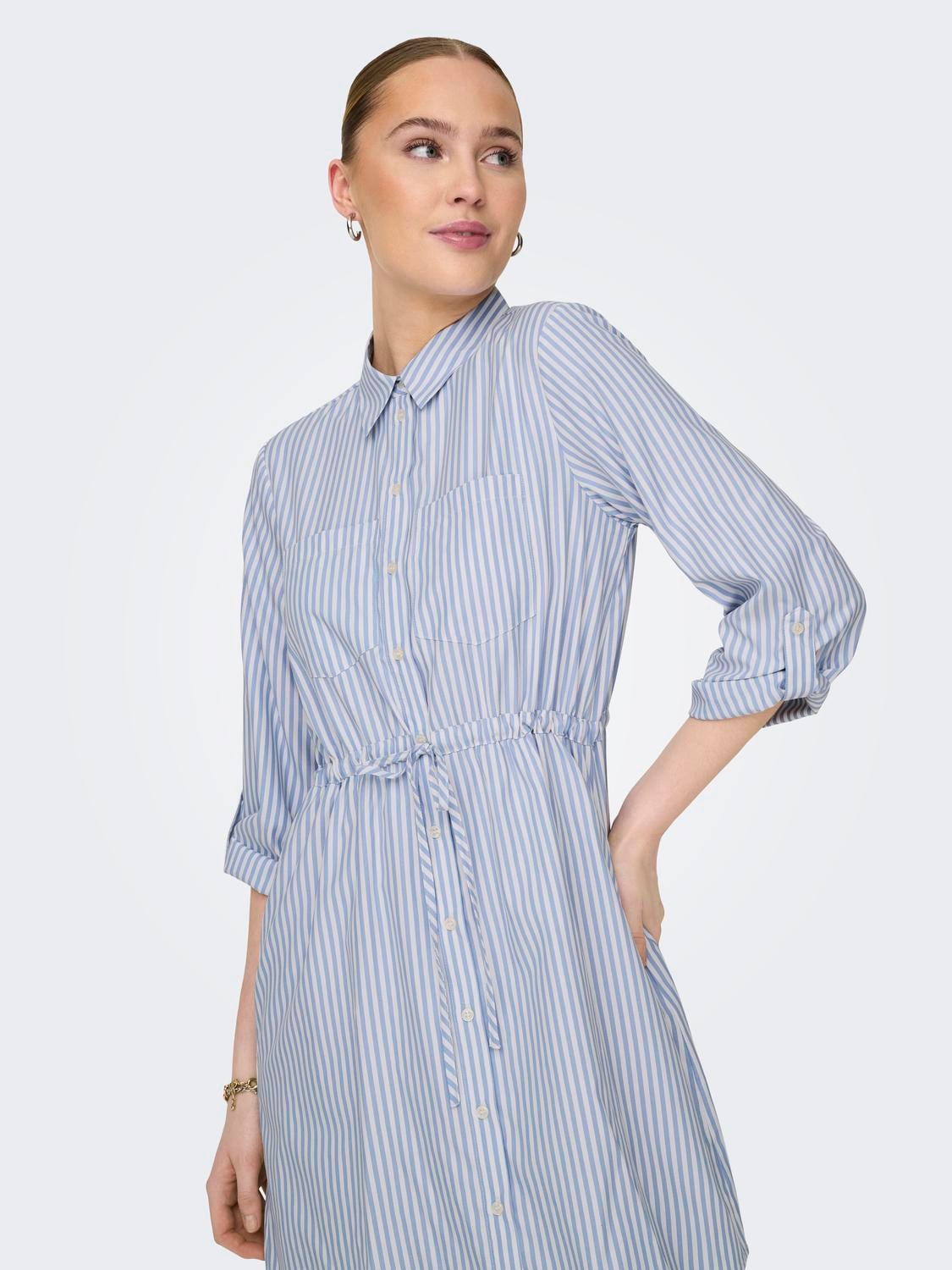 ONLY Hemdblusenkleid »ONLSARAH LS SHIRT DRESS WVN«, Sommerkleid