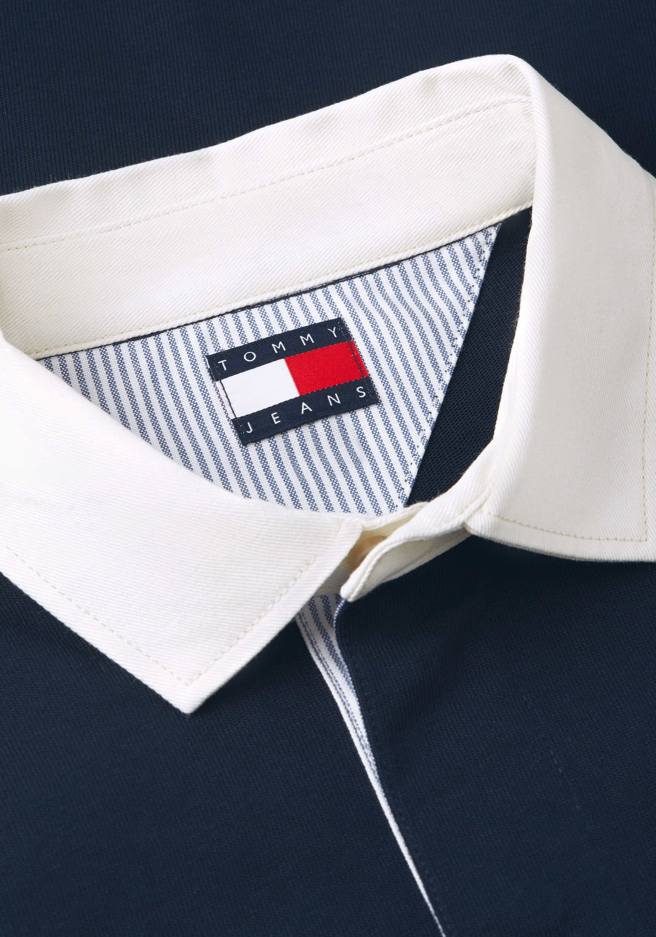 Tommy Jeans Langarm-Poloshirt »RELAX PANEL RUGBY« Relaxed fit mit Polokragen