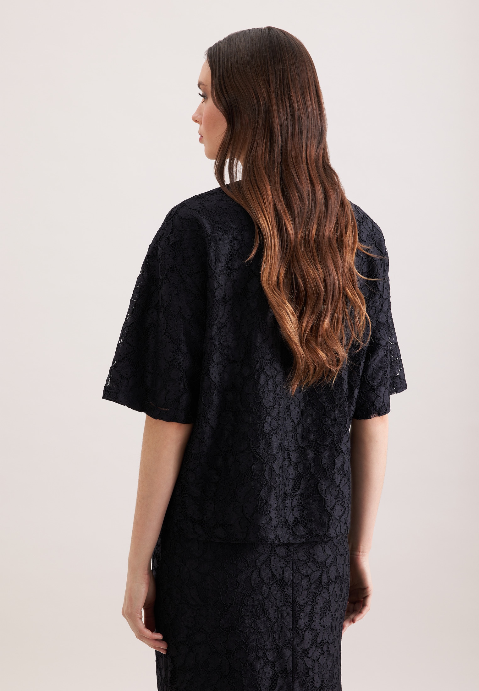 seidensticker Klassische Bluse 1/2 Rundhals Uni