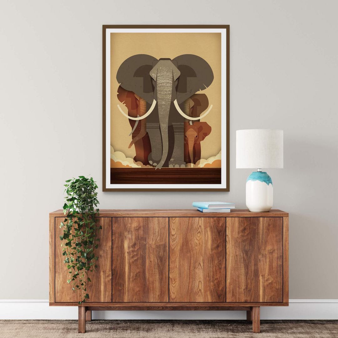 (1 Wall-Art OTTO bei Wandposter Elefanten, Wandbild, St.), Bild, Poster, Poster »Elephants«,