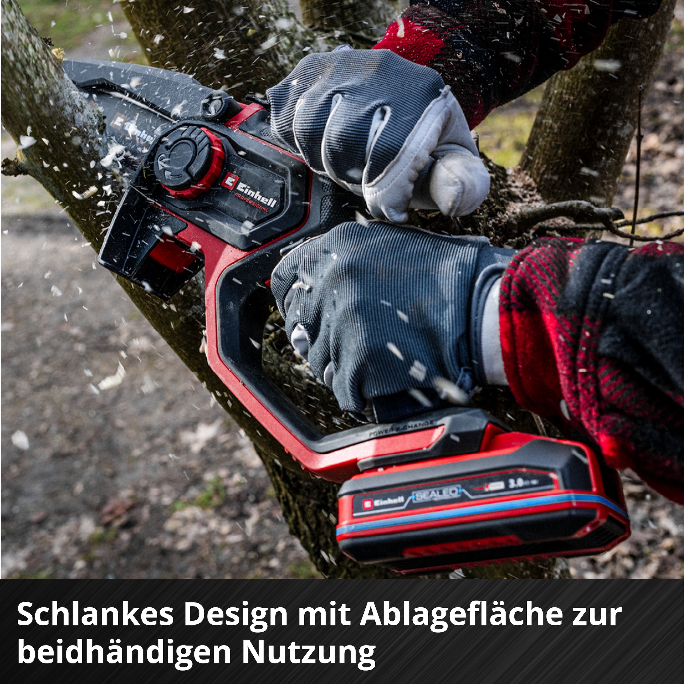 Einhell Akku-Kettensäge »PROFESSIONAL Akku-Astkettensäge »GP-PS 18/20 Li BL« (1x4,0Ah+)«, Inkl. Akku und Ladegerät