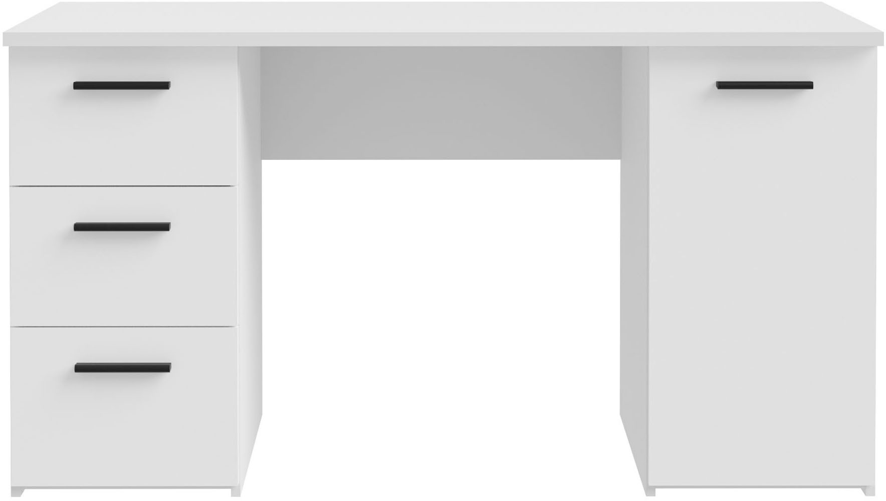 FORTE Schreibtisch »Neuss«, mit 3 Schubladen & 1 Tür, funktional, Breite 138 cm