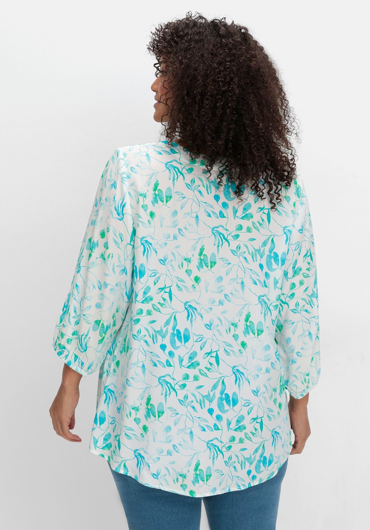 Sheego Tunika »Tunika mit Alloverdruck und 3/4-Arm«