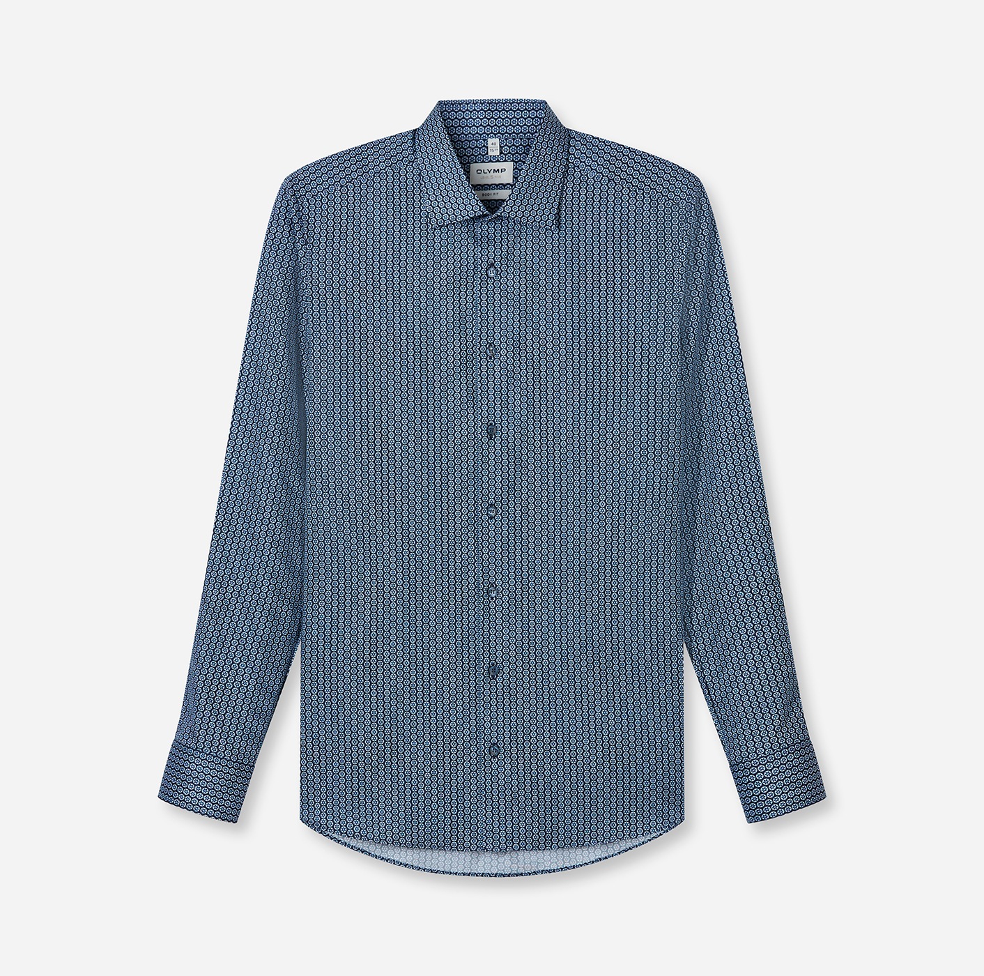 OLYMP Langarmhemd »Level Five« Businesshemd, boby fit,  Kentkragen, gemustert
