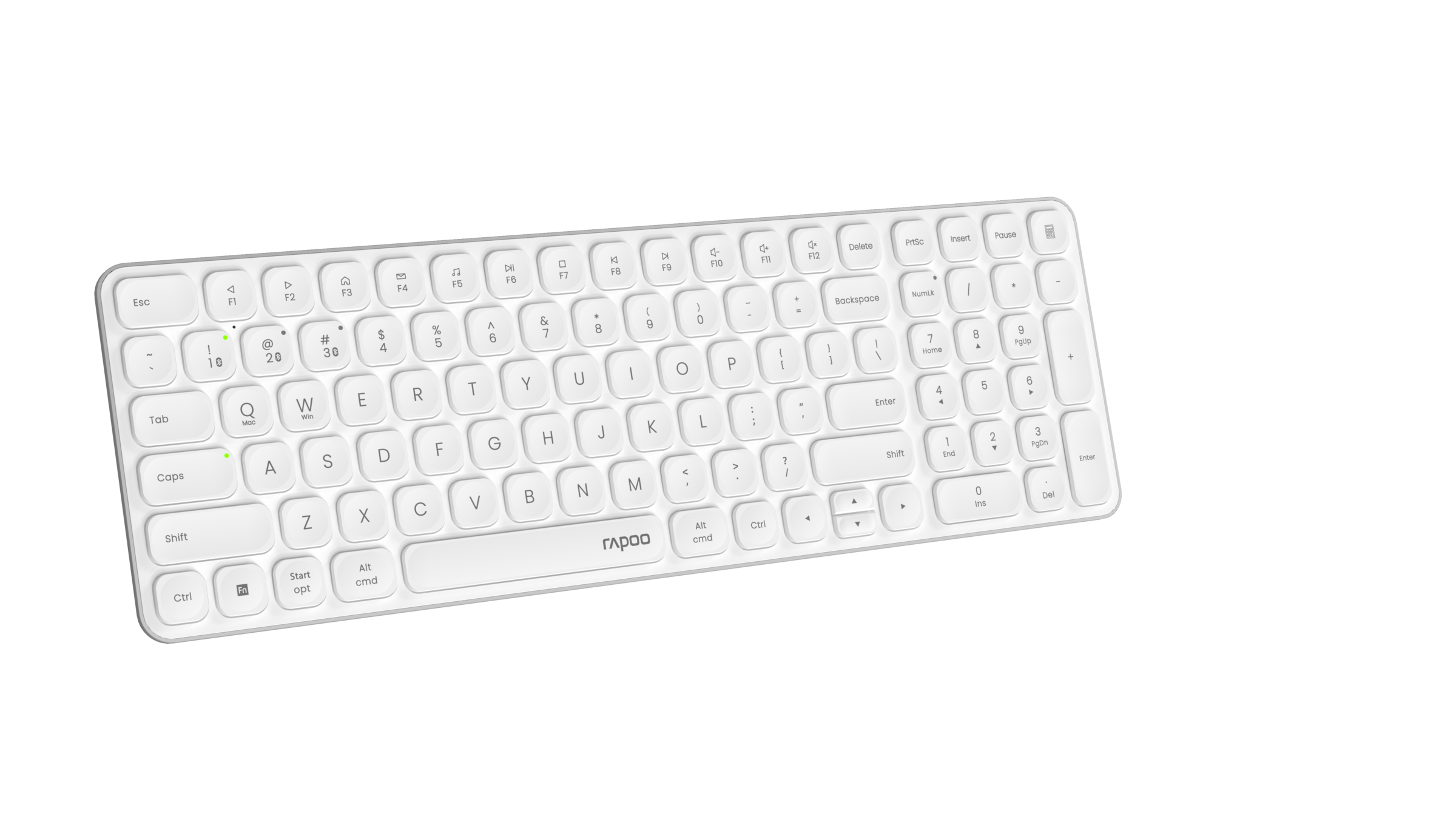 Rapoo Ultra-Slim-Bluetooth-Tastatur »E9310M, Kabellose, ultraflache Multi-Mode-Tastatur, QWERTZ«, (Fn-Tasten-Multimedia-Tasten-Ziffernblock)