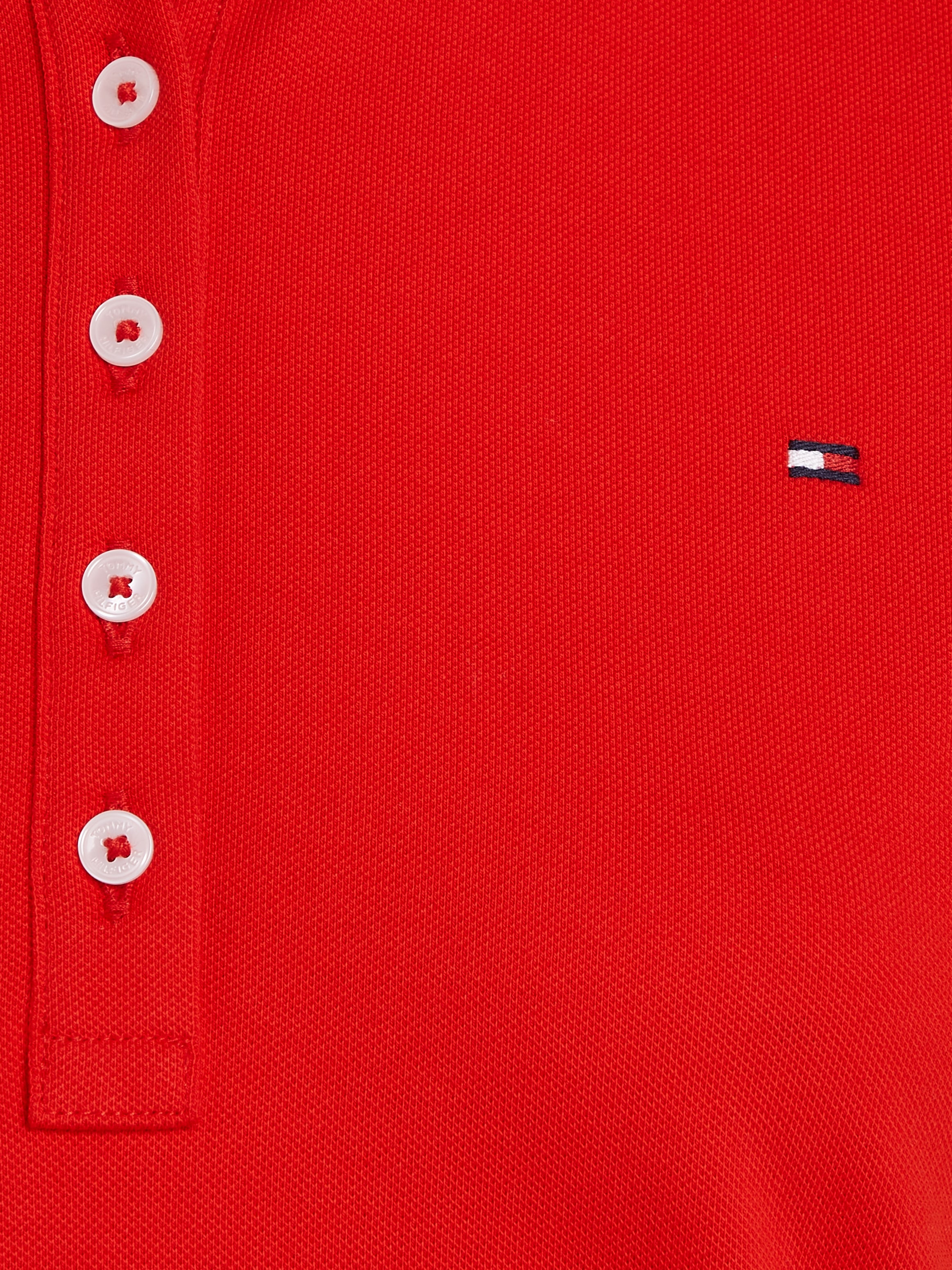 Tommy Hilfiger Poloshirt »SLIM GLOBAL STRIPE POLO SS«, (Global Serie TH WOMEN), Polokragen mit Kontraststreifen, kleine Knopleiste