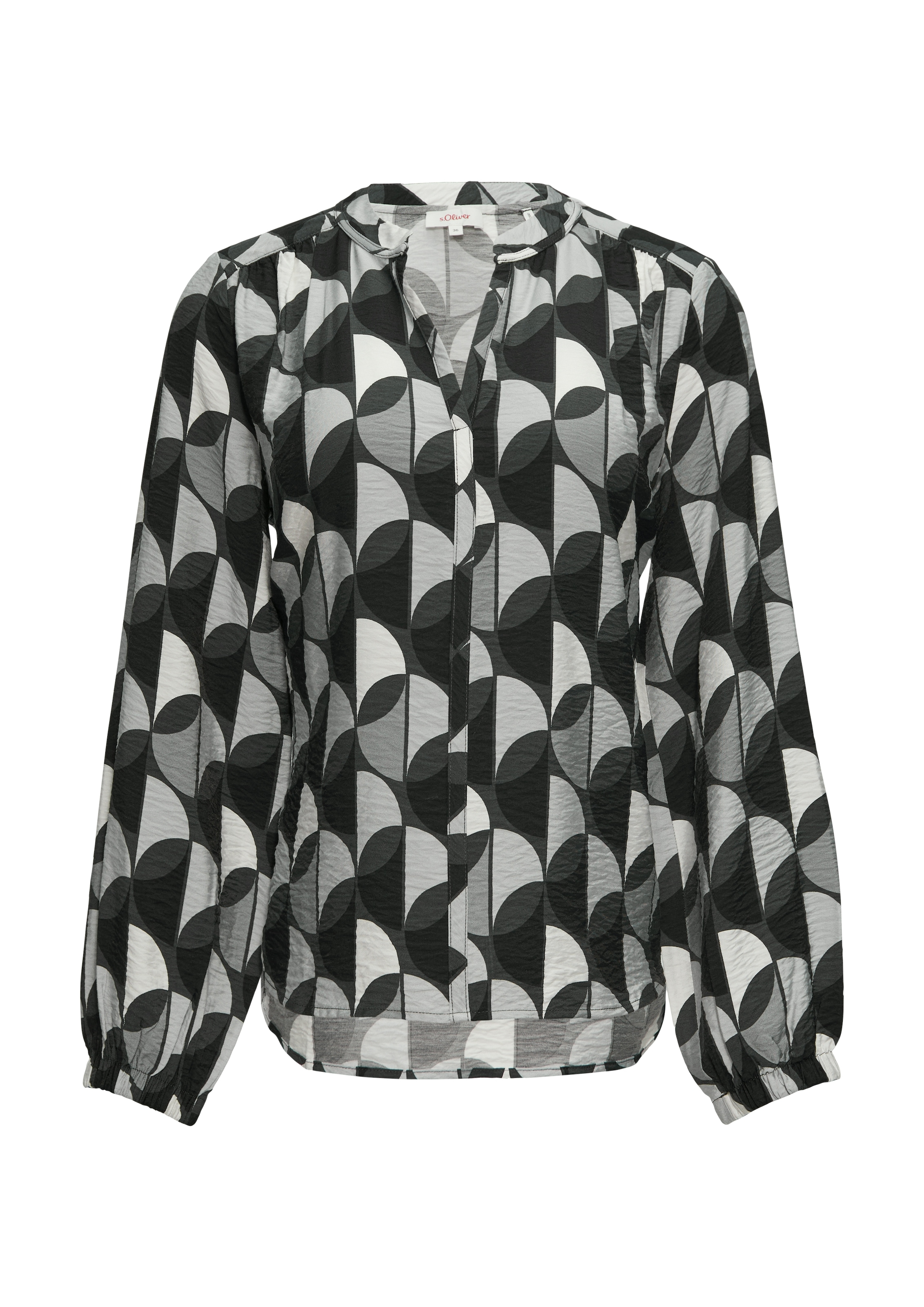 s.Oliver Langarmbluse, mit All-Over Print