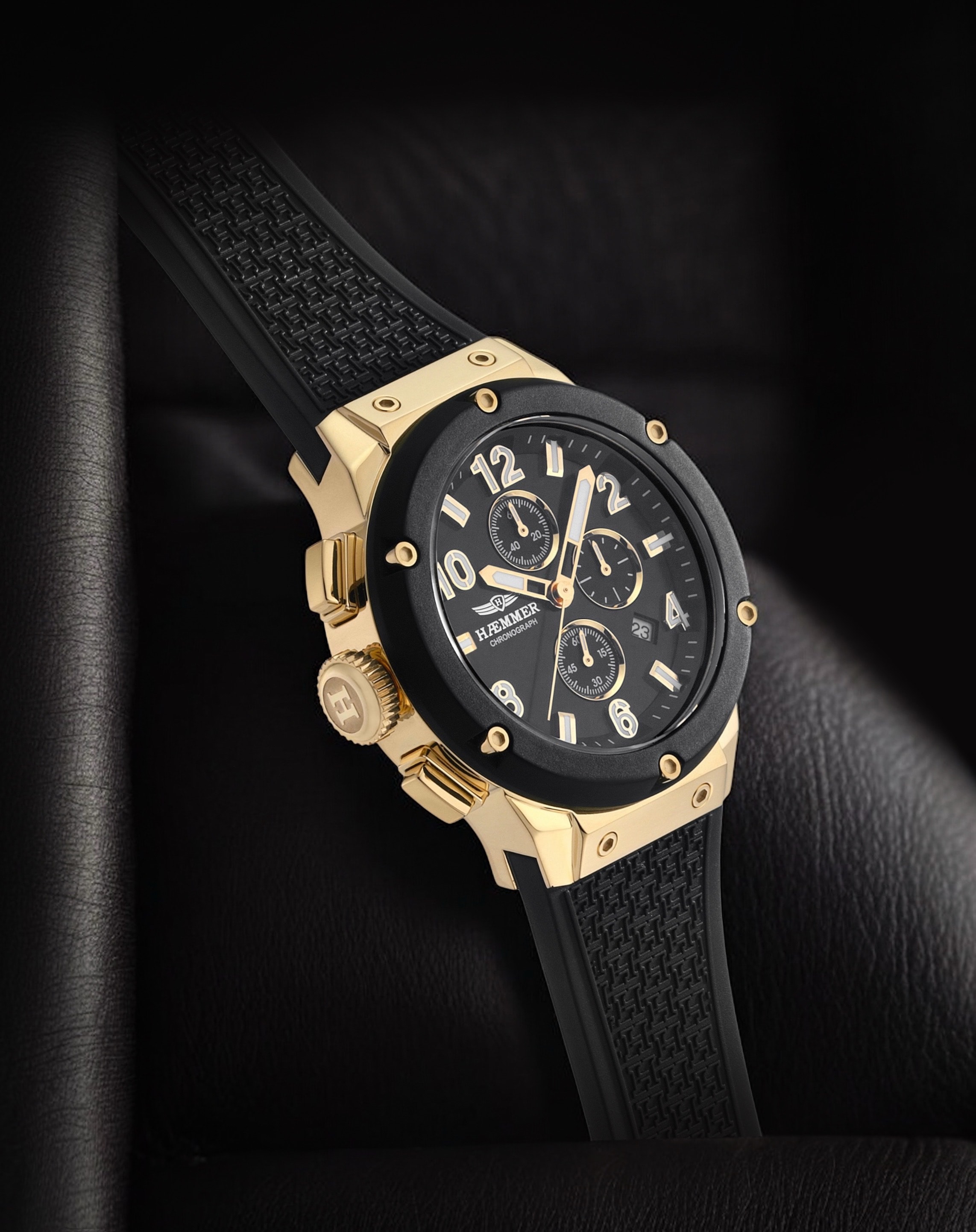 HAEMMER GERMANY Chronograph »WAVE MASTER« Quarzuhr, Armbanduhr, Damenuhr, Herrenuhr, Made in Germany