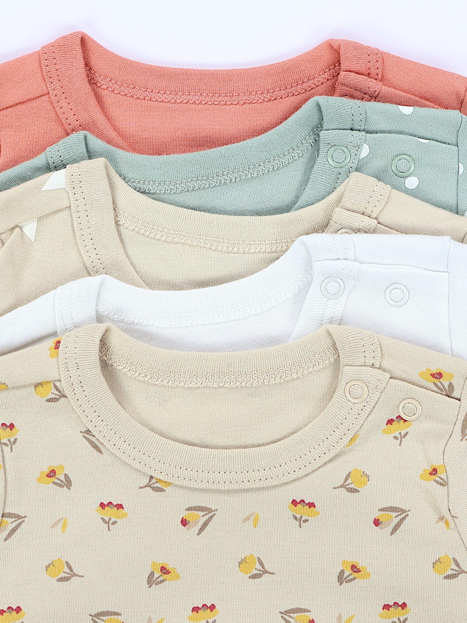 TupTam Langarmshirt »Shirt Baby Mädchen Langarmshirt 5er Set«