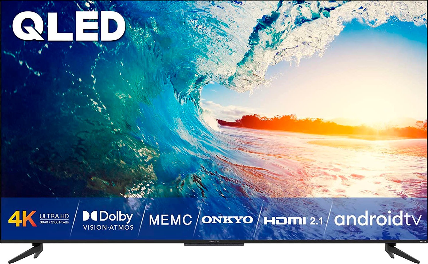 iFFALCON QLED-Fernseher »iFF55Q71«, 139 cm/55 Zoll, 4K Ultra HD, Smart-TV-Android TV, HDR, Quantum Dot, HDMI 2.1, 60Hz MEMC