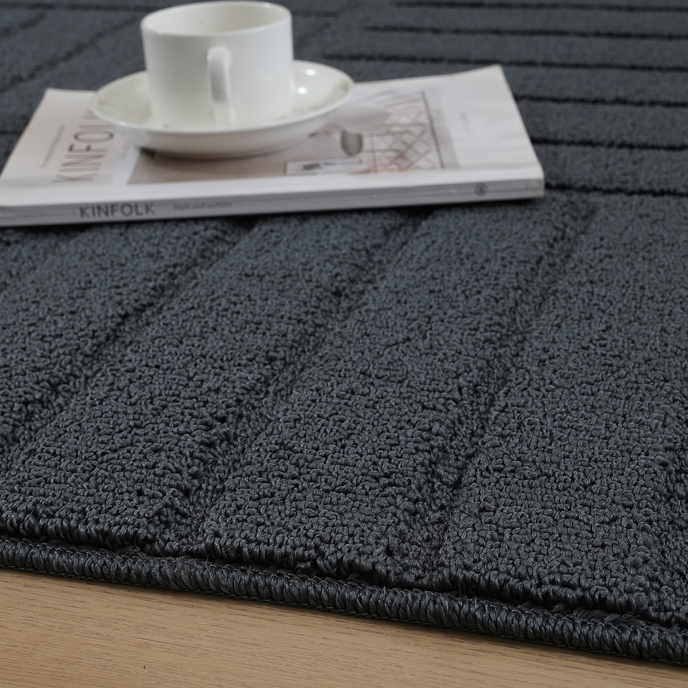 OTTO home Teppich »Neele, Boho-Design, Hoch-Tief, waschbar« rechteckig 12 mm Höhe 3D Optik, Skandinavisch, Designteppich, Wohnzimmer, Schlafzimmer