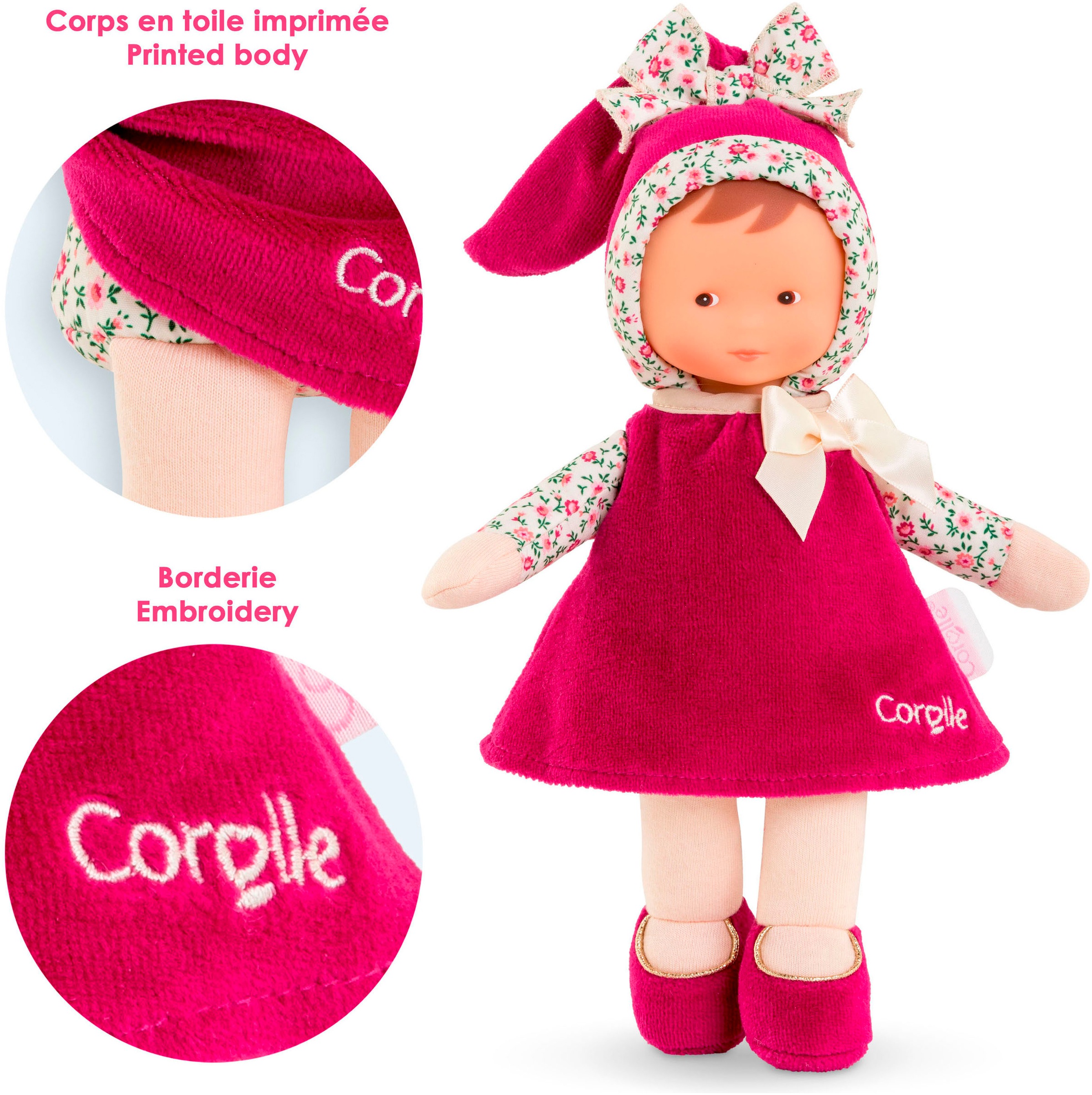 Corolle® Stoffpuppe »Mon Doudou, Miss Röschen«, mit Vanilleduft