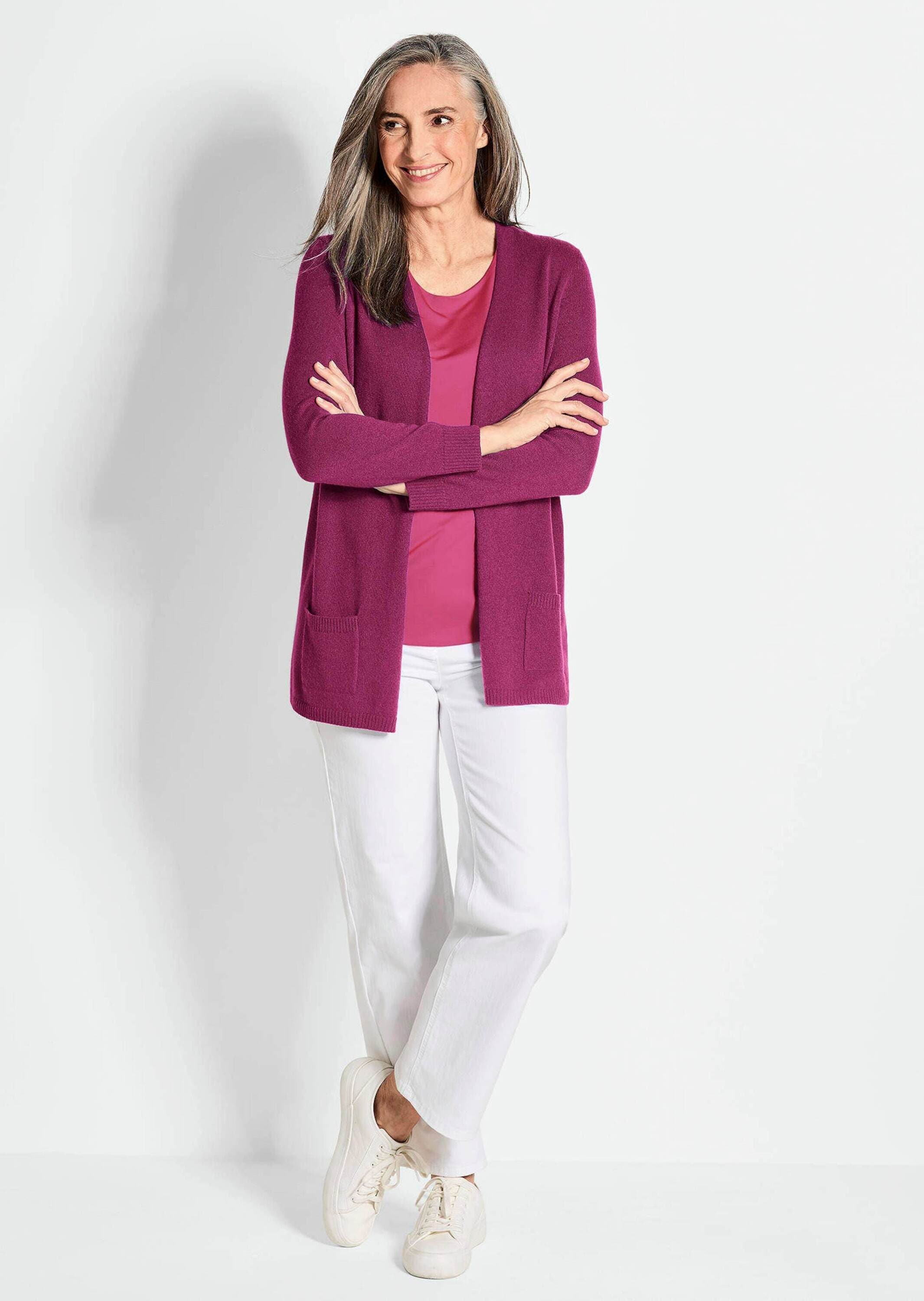 GOLDNER Strickjacke »Langarm Feinstrick-Cardigan«